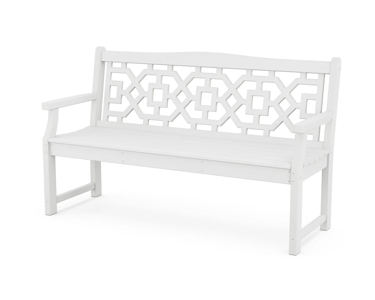 Chinoiserie 60" Garden Bench