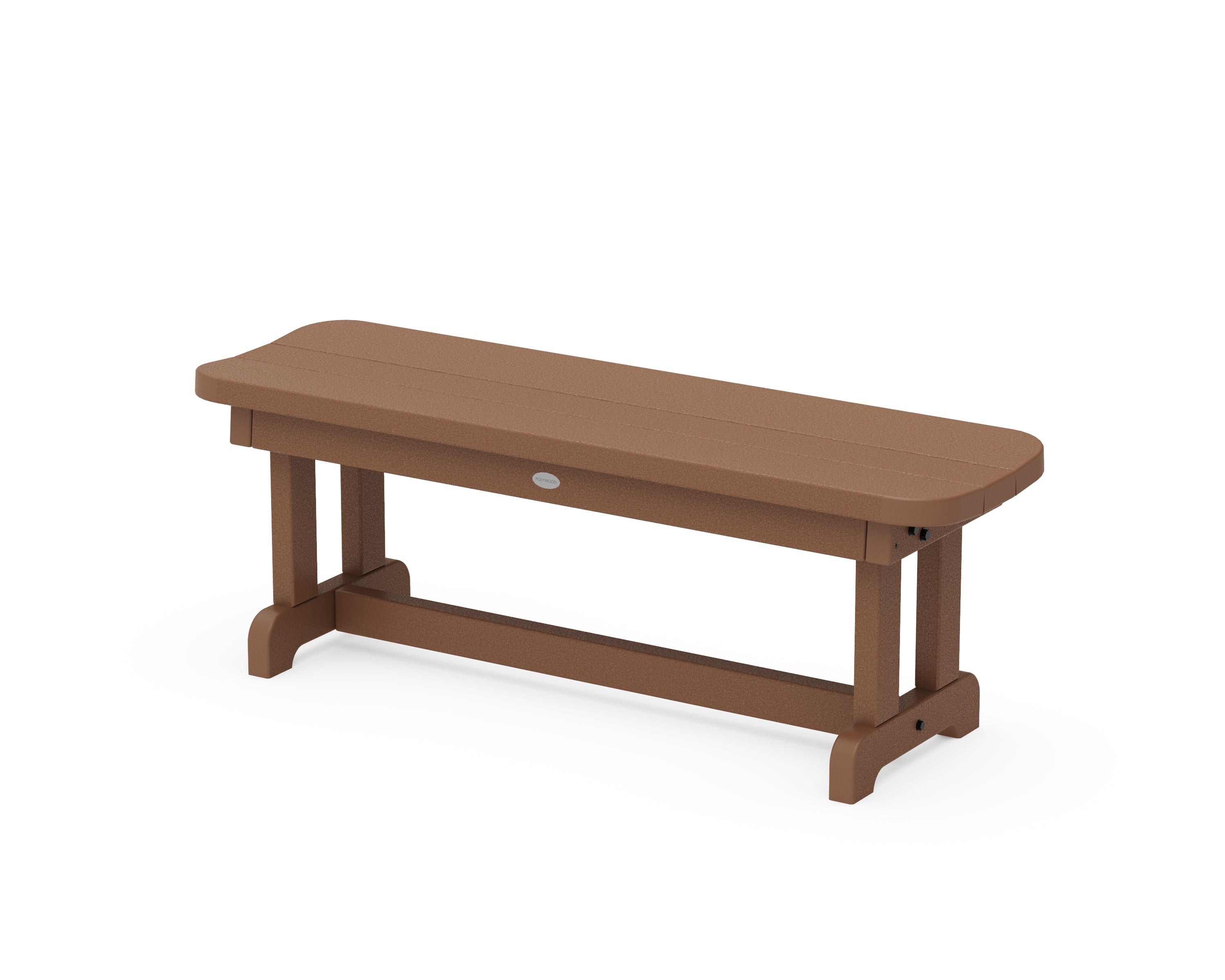POLYWOOD® Park 48" Backless Bench in Teak