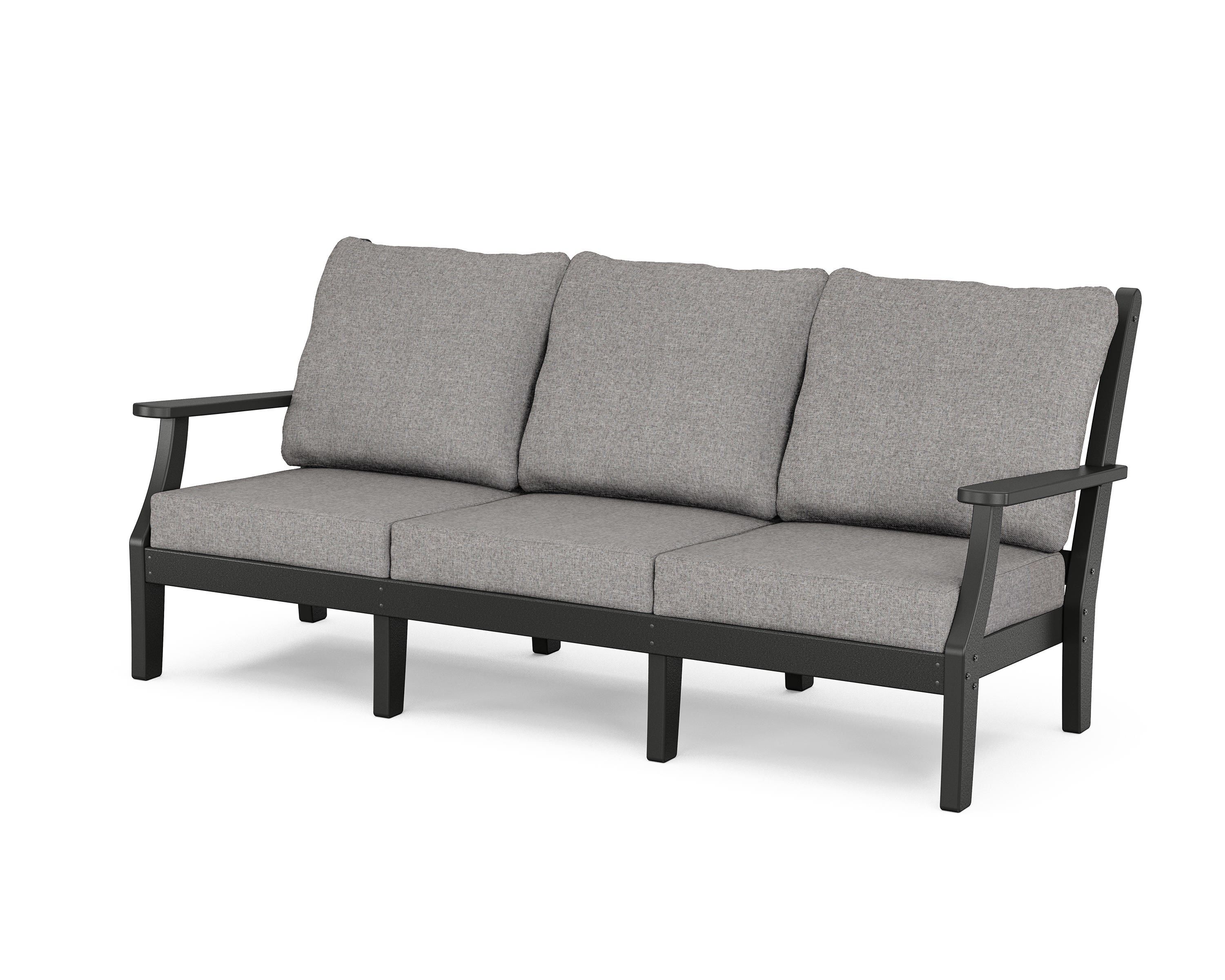 Country Living Wovendale Deep Seating Sofa in Black / Grey Mist