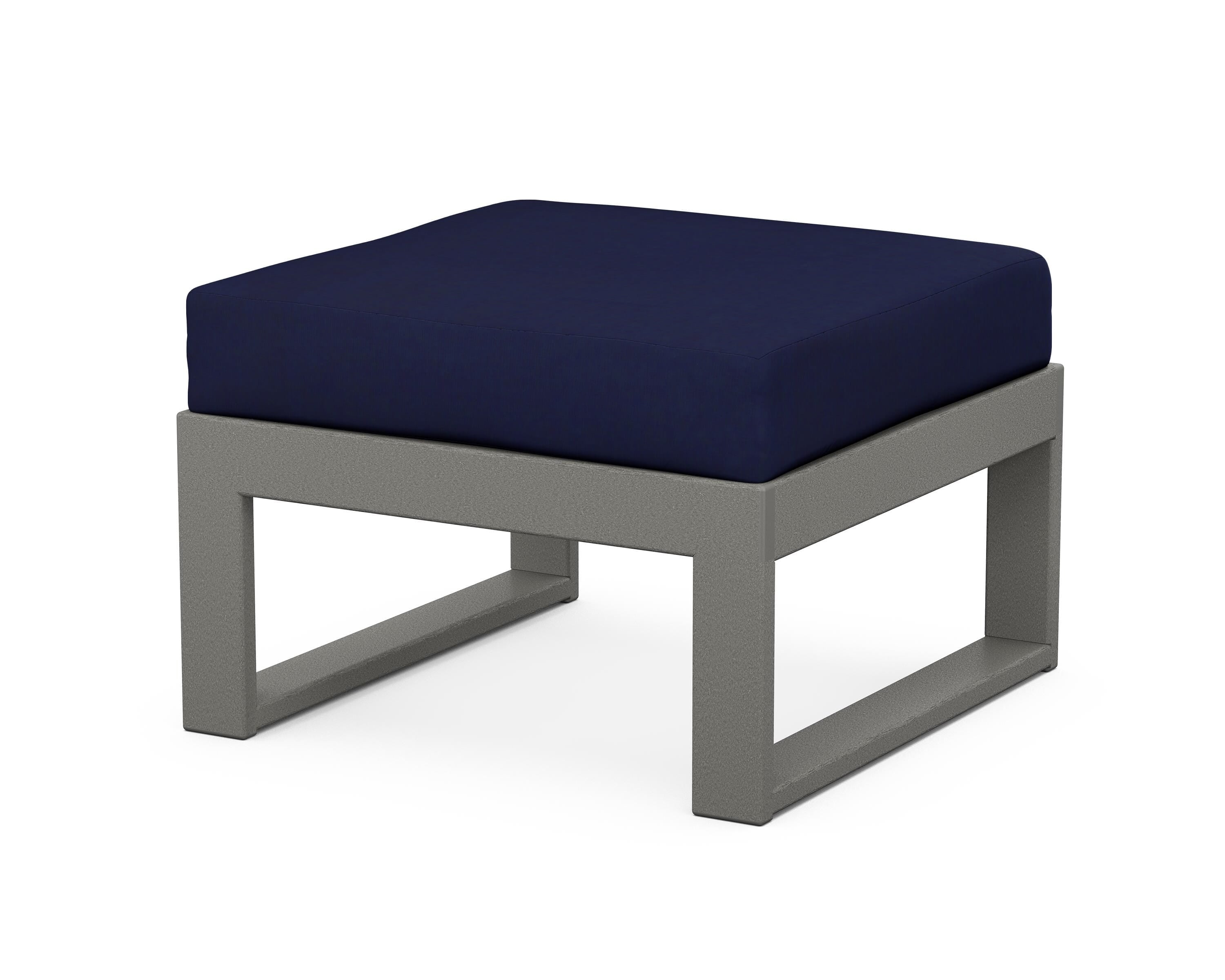 Unbranded Modular Ottoman - Modern in Slate Grey / Navy