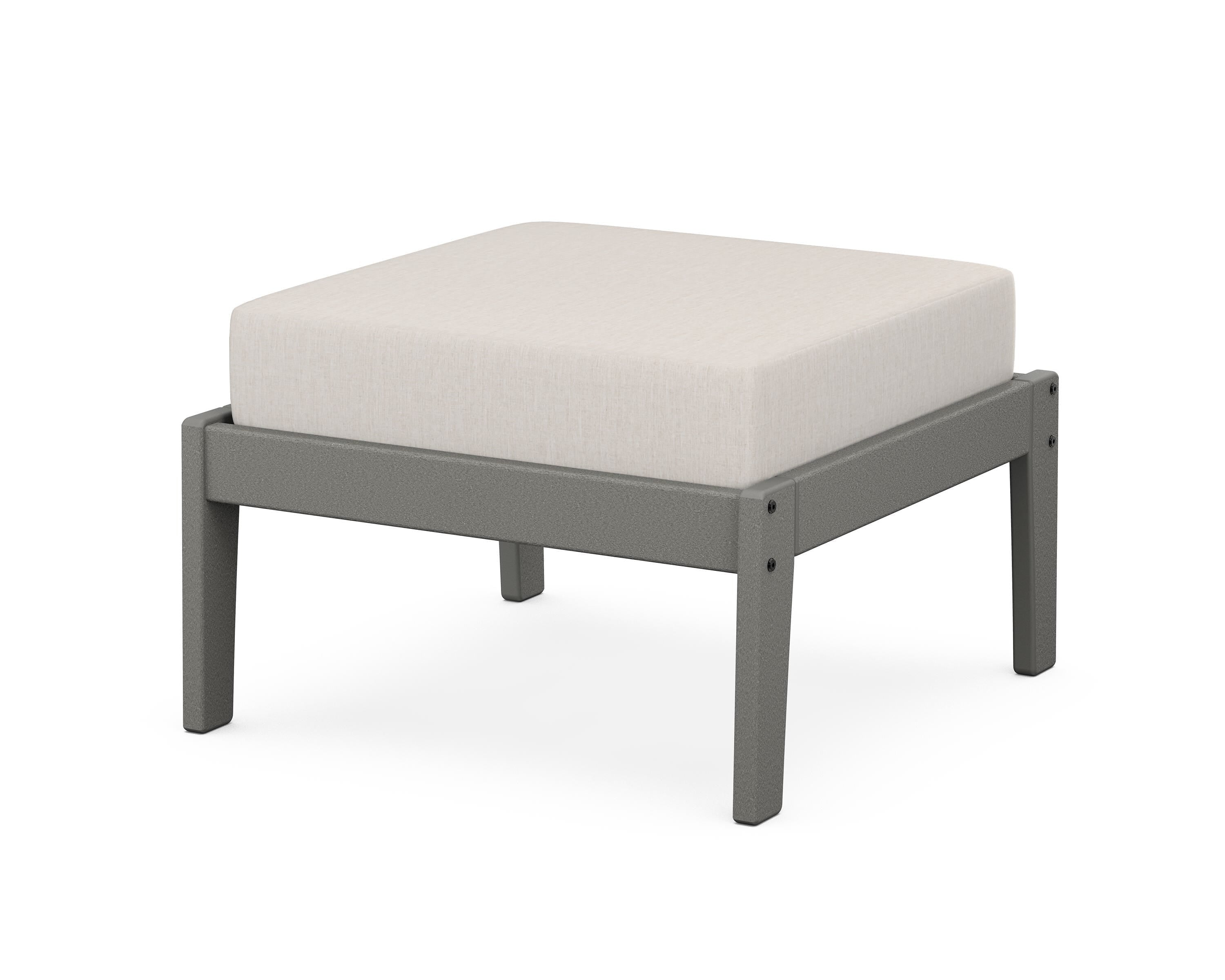 Unbranded Deep Seating Ottoman in Slate Grey / Cast Ash