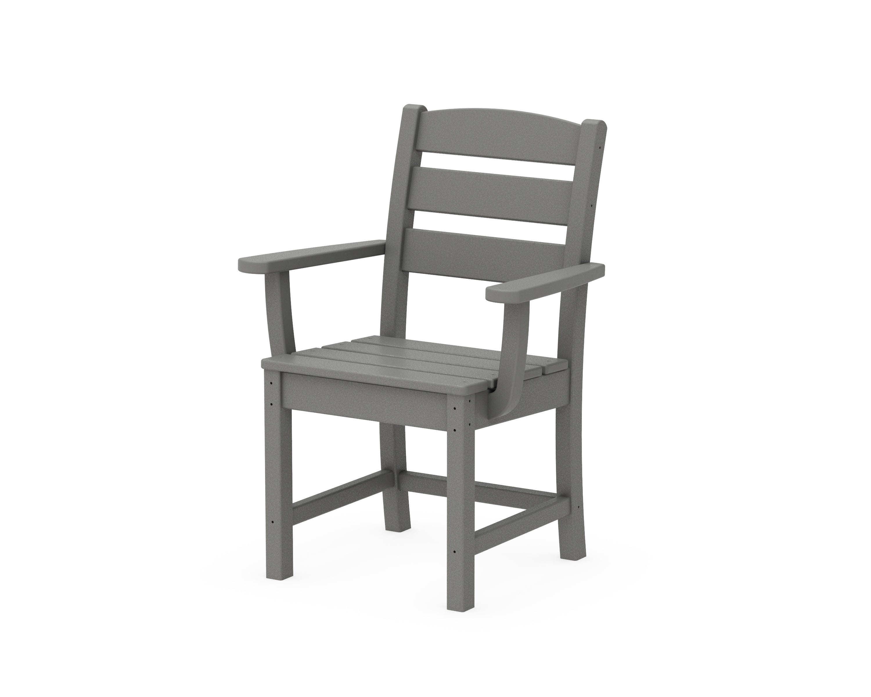 POLYWOOD® Lakeside Dining Arm Chair in Slate Grey