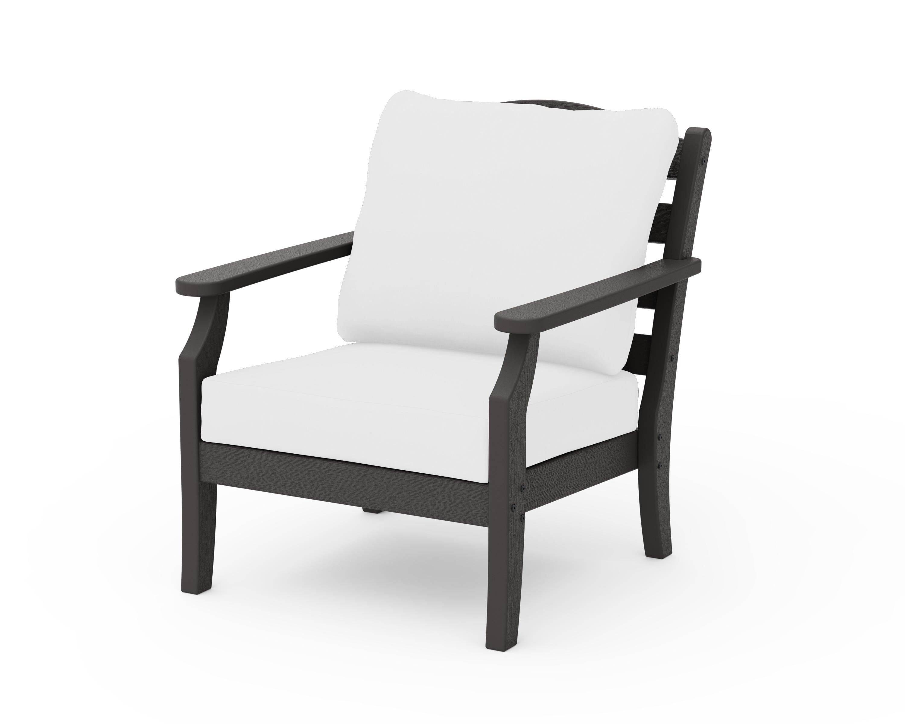 Draper James™ by POLYWOOD® Savannah Deep Seating Chair in Vintage Coffee / Natural