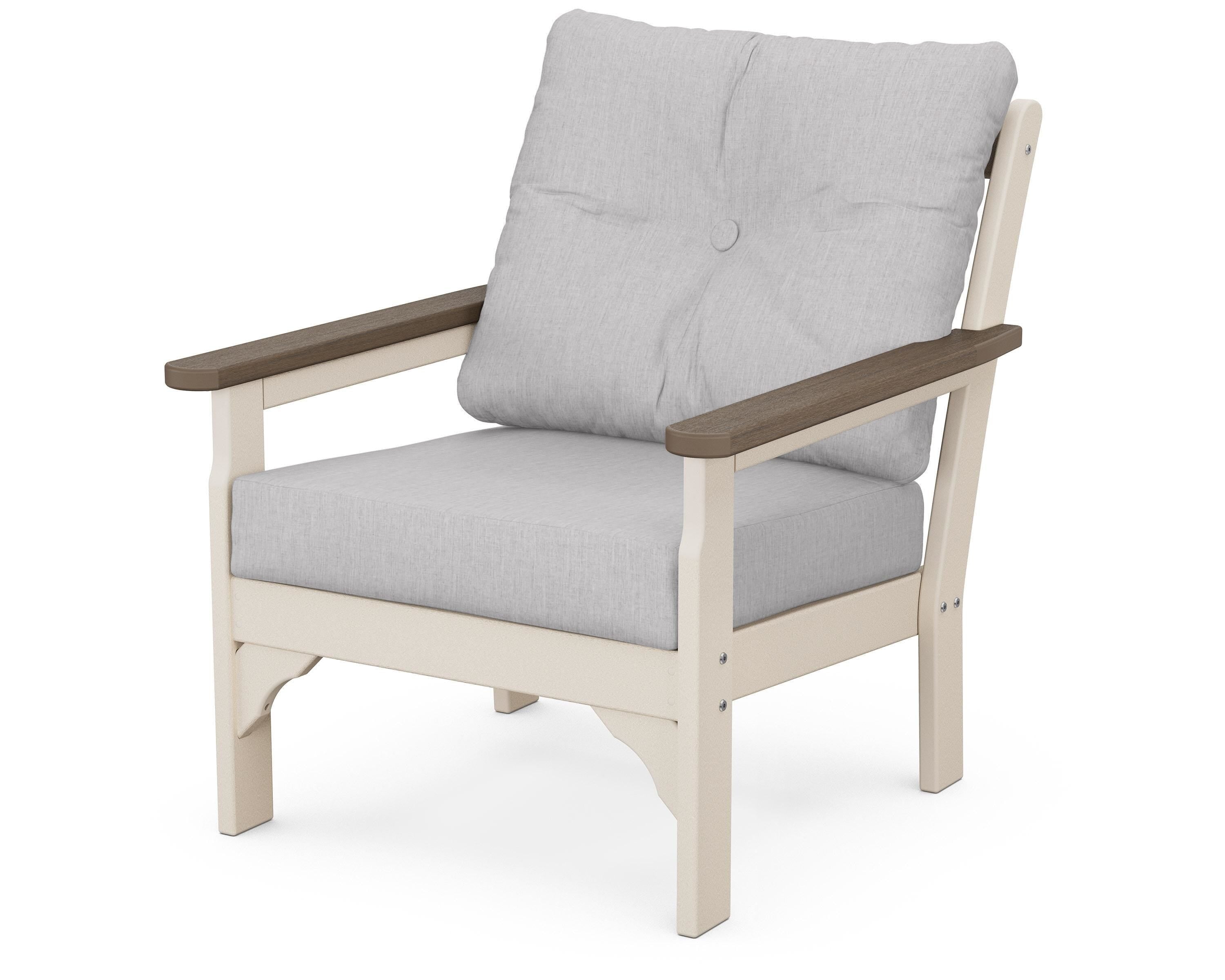 POLYWOOD® Vineyard Deep Seating Chair in Sand / Kona / Granite