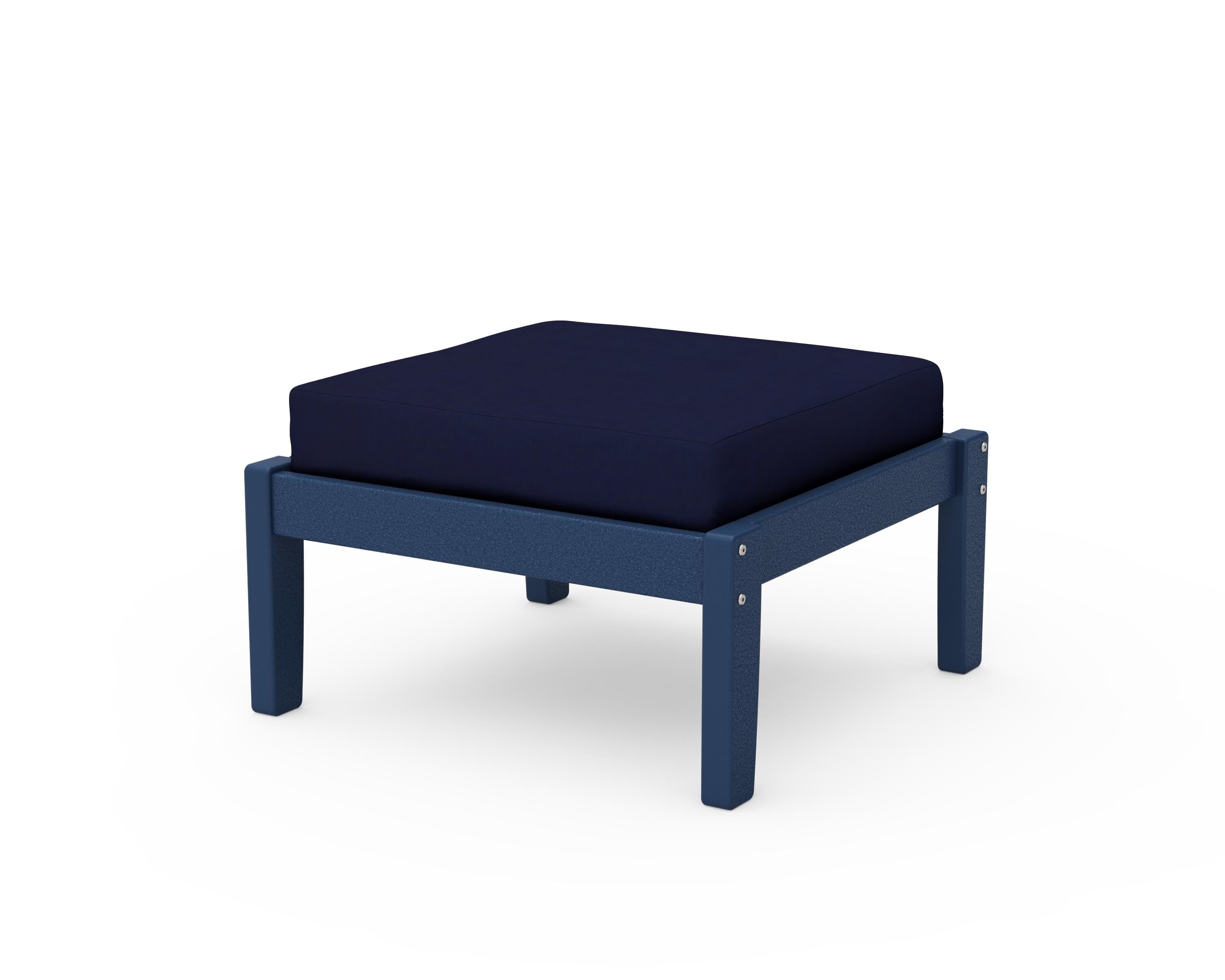 Unbranded Deep Seating Ottoman in Navy / Navy