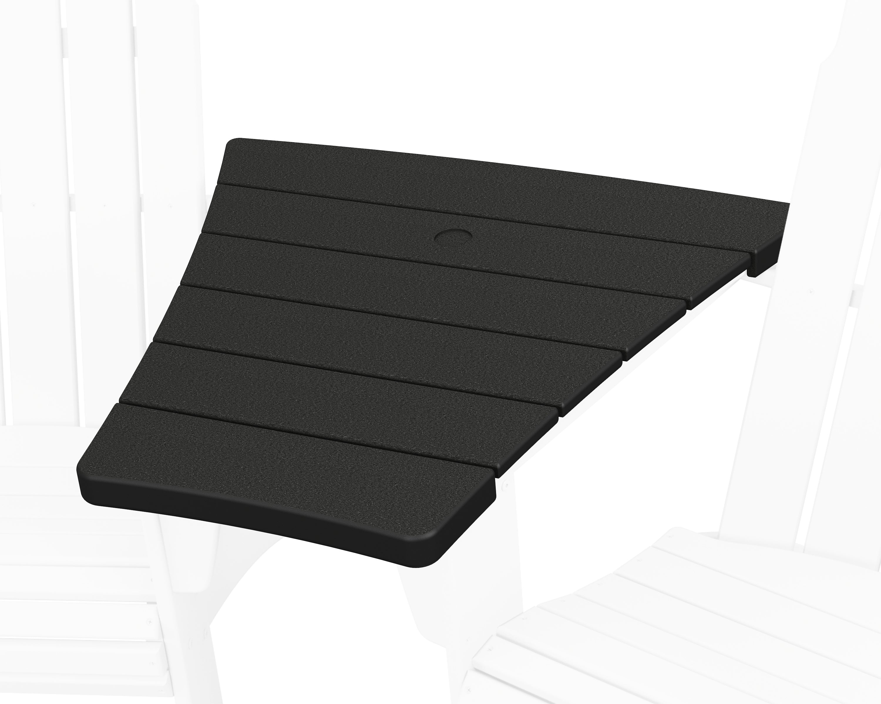 POLYWOOD® 600 Series Angled Adirondack Connecting Table in Black