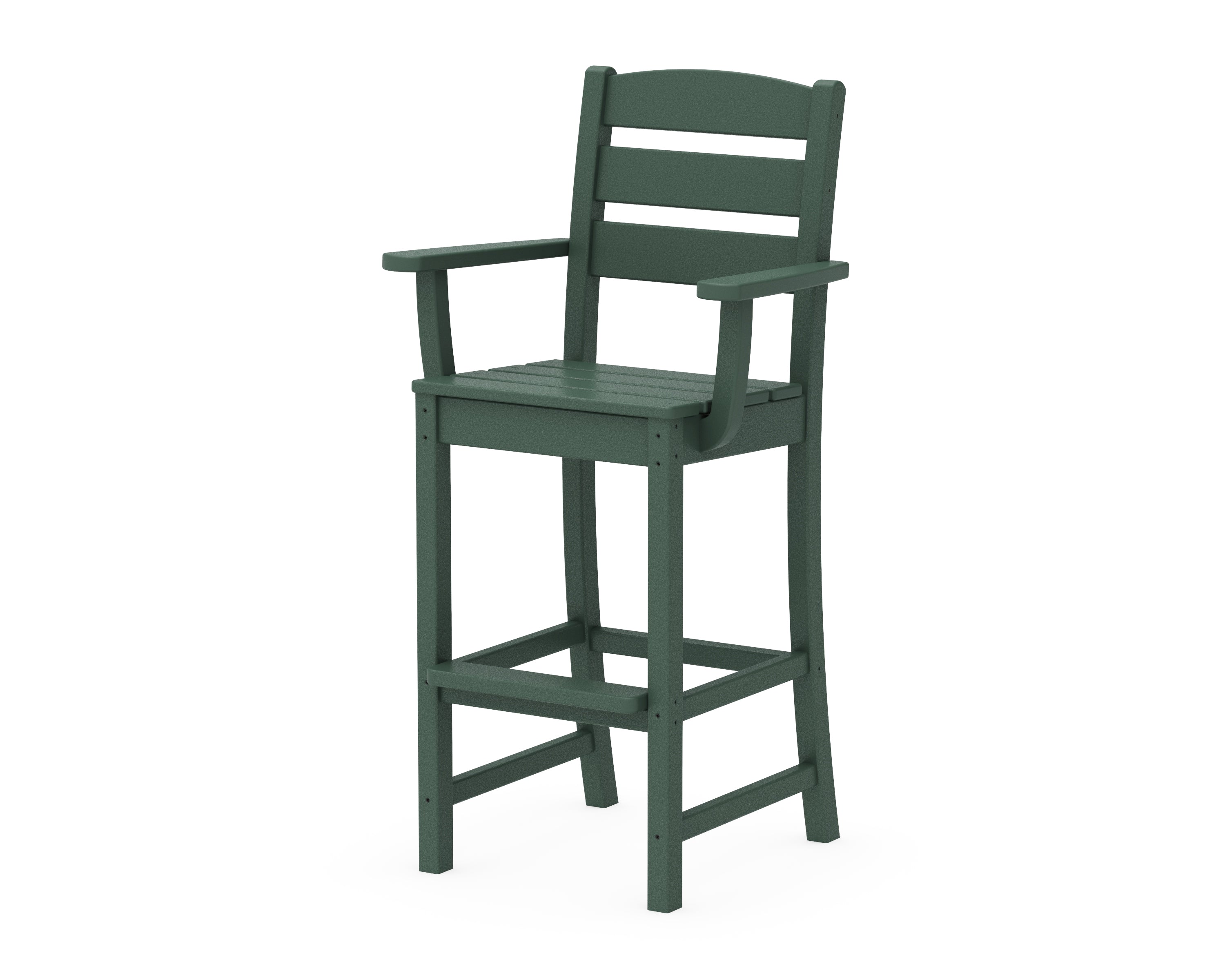 POLYWOOD® Lakeside Bar Arm Chair in Green