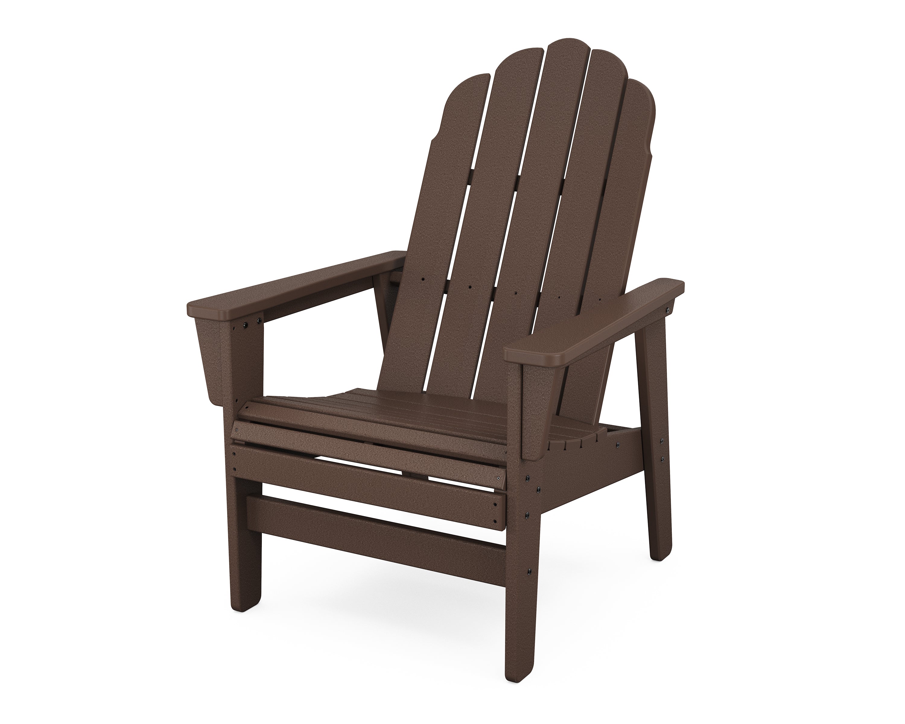POLYWOOD® Vineyard Grand Upright Adirondack Chair in Mahogany