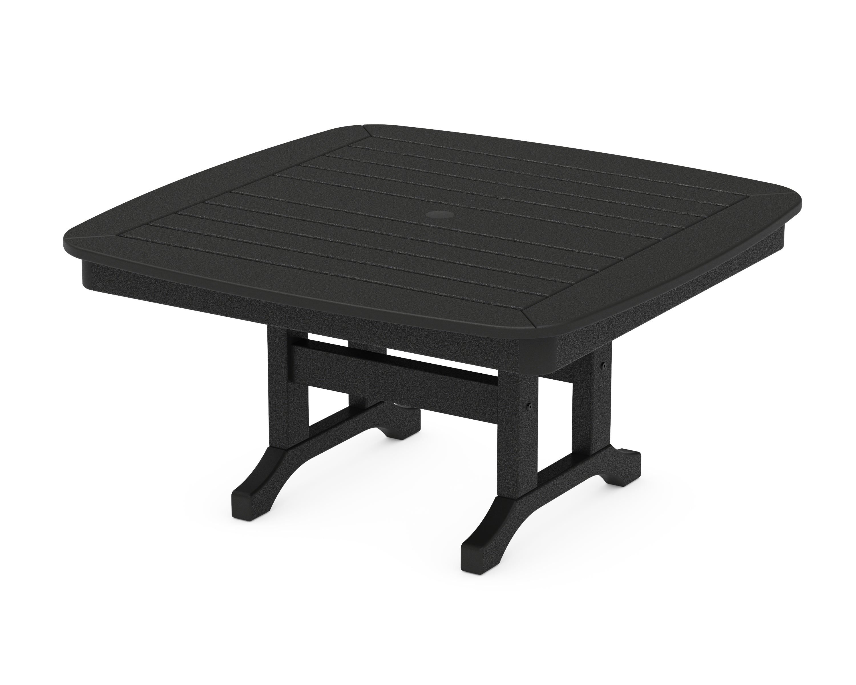 POLYWOOD® Nautical 37" Conversation Table in Black