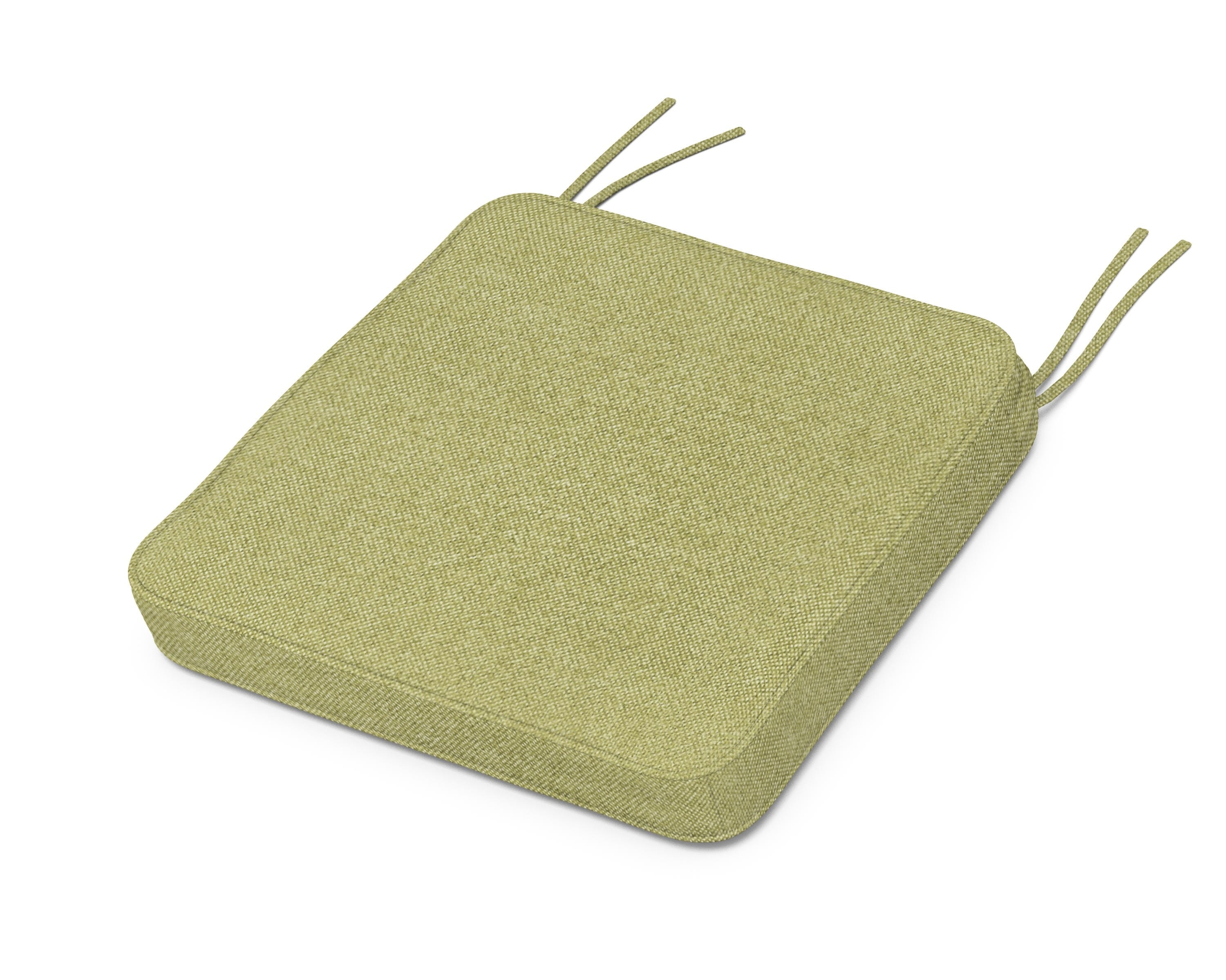 Martha Stewart by POLYWOOD® Chinoiserie Side Chair Seat Cushion in Chartreuse Boucle
