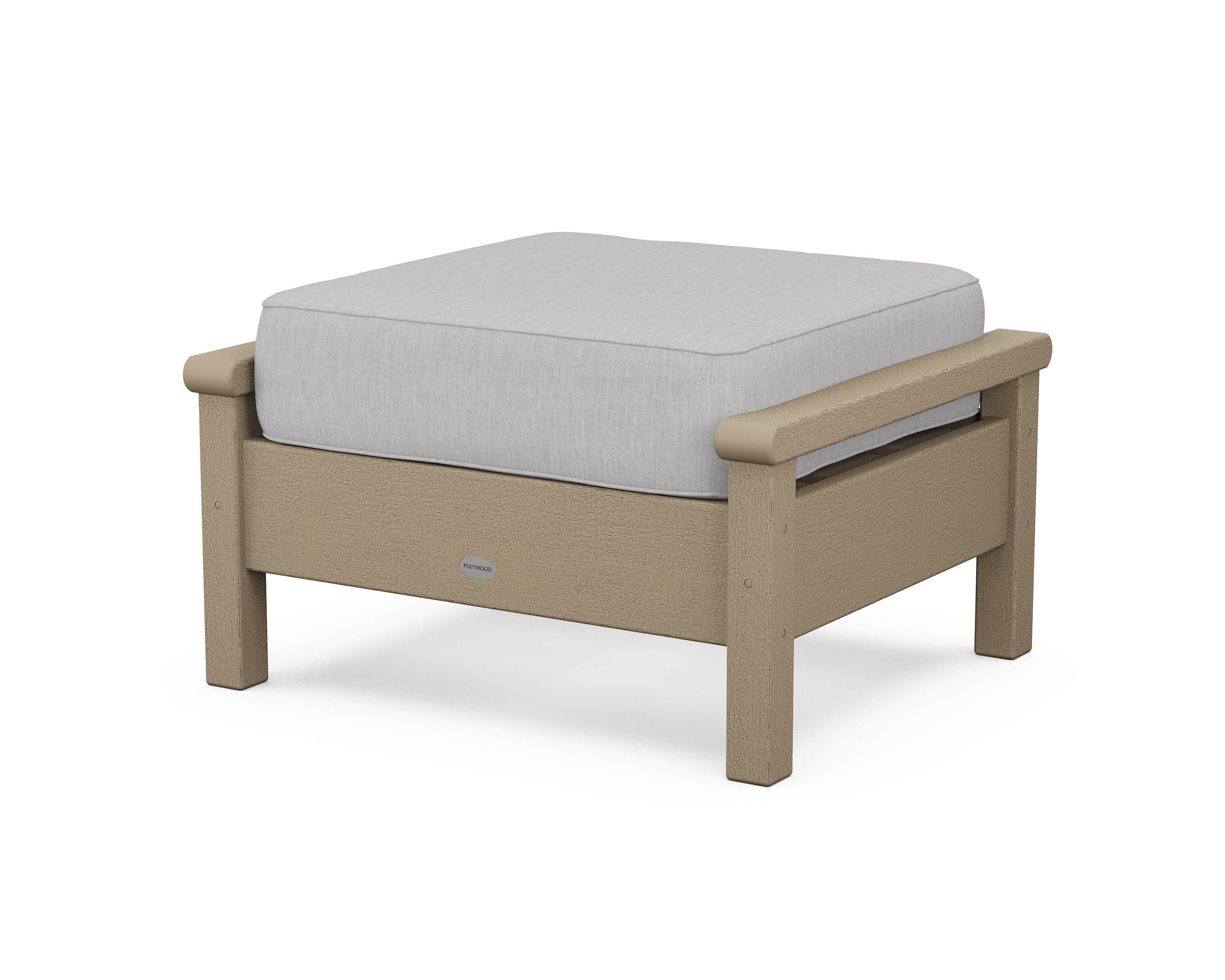 POLYWOOD® Harbour Deep Seating Ottoman in Vintage Sahara / Granite