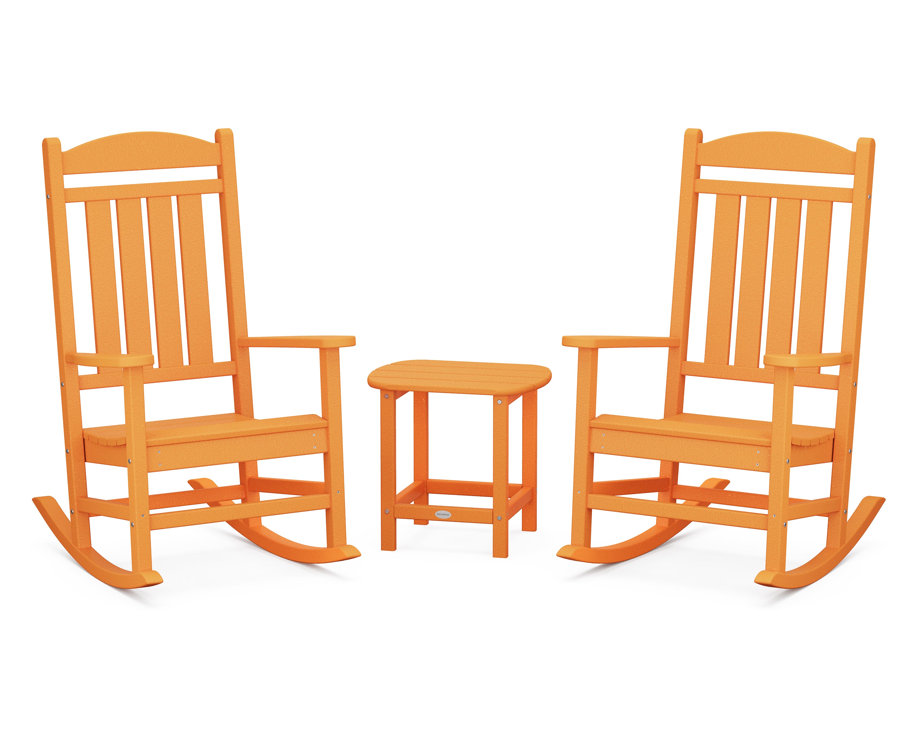 POLYWOOD® Presidential Rocker 3-Piece Set in Tangerine