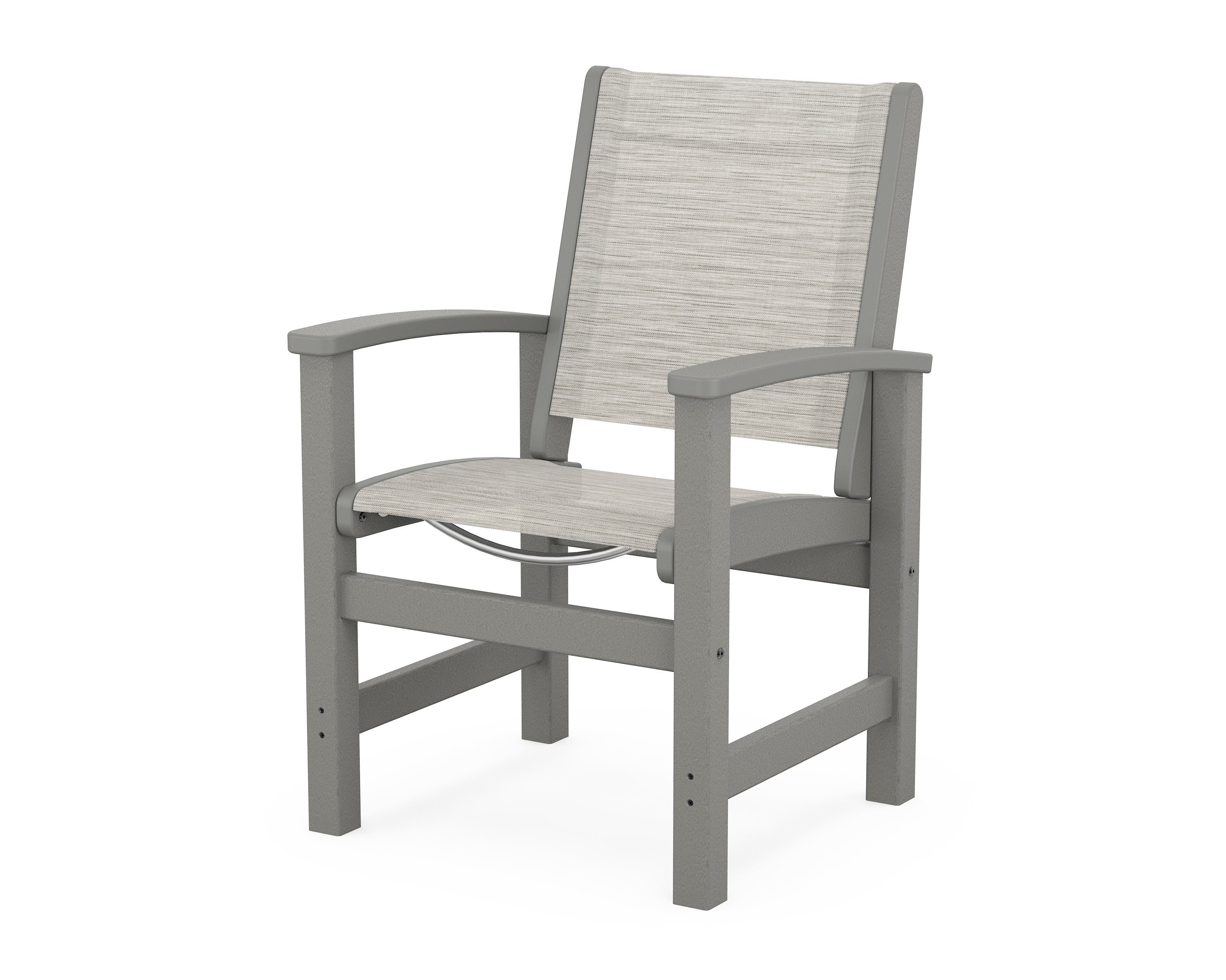 POLYWOOD® Coastal Dining Chair in Slate Grey / Birch Sling