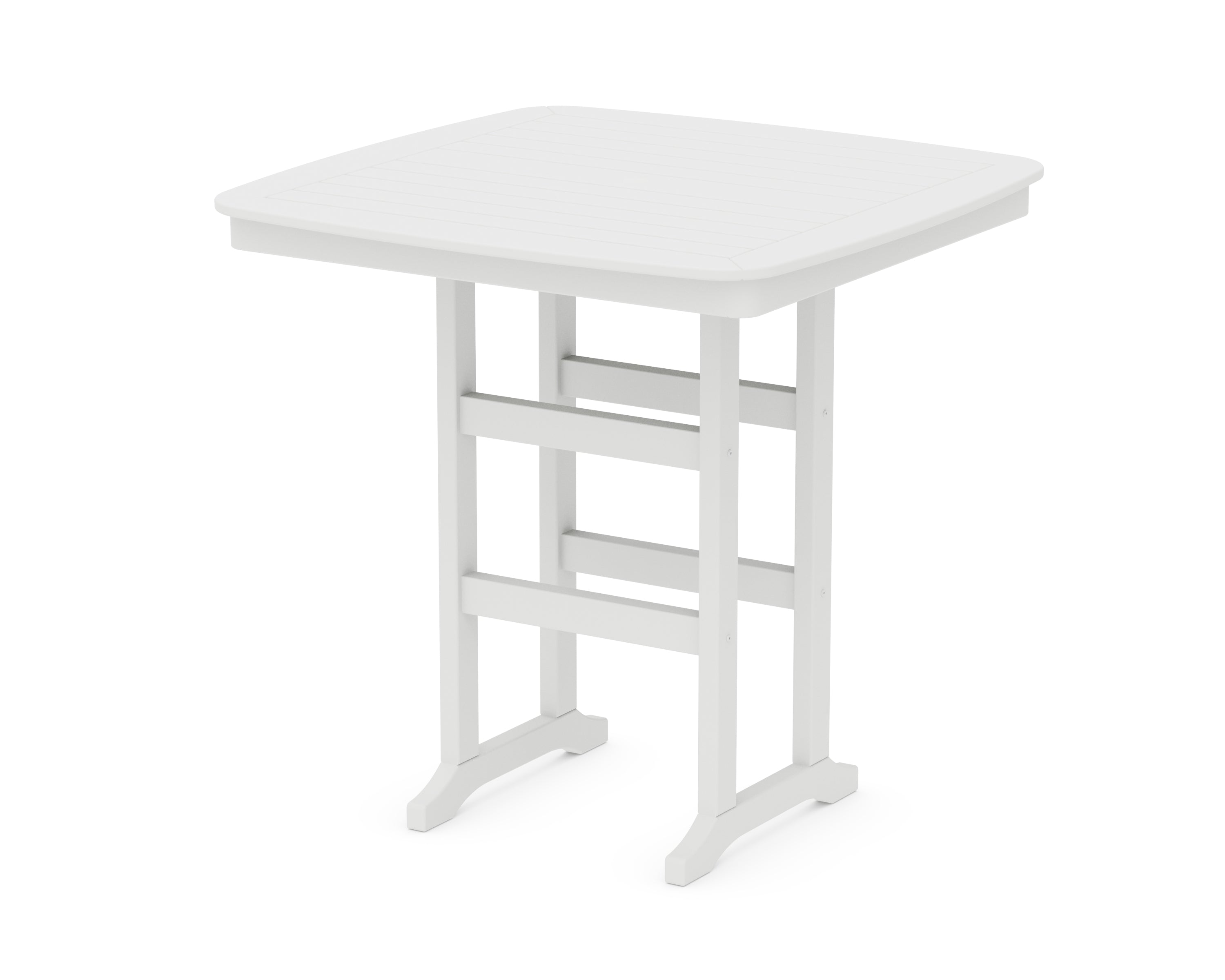 POLYWOOD® Nautical 44" Bar Table in White