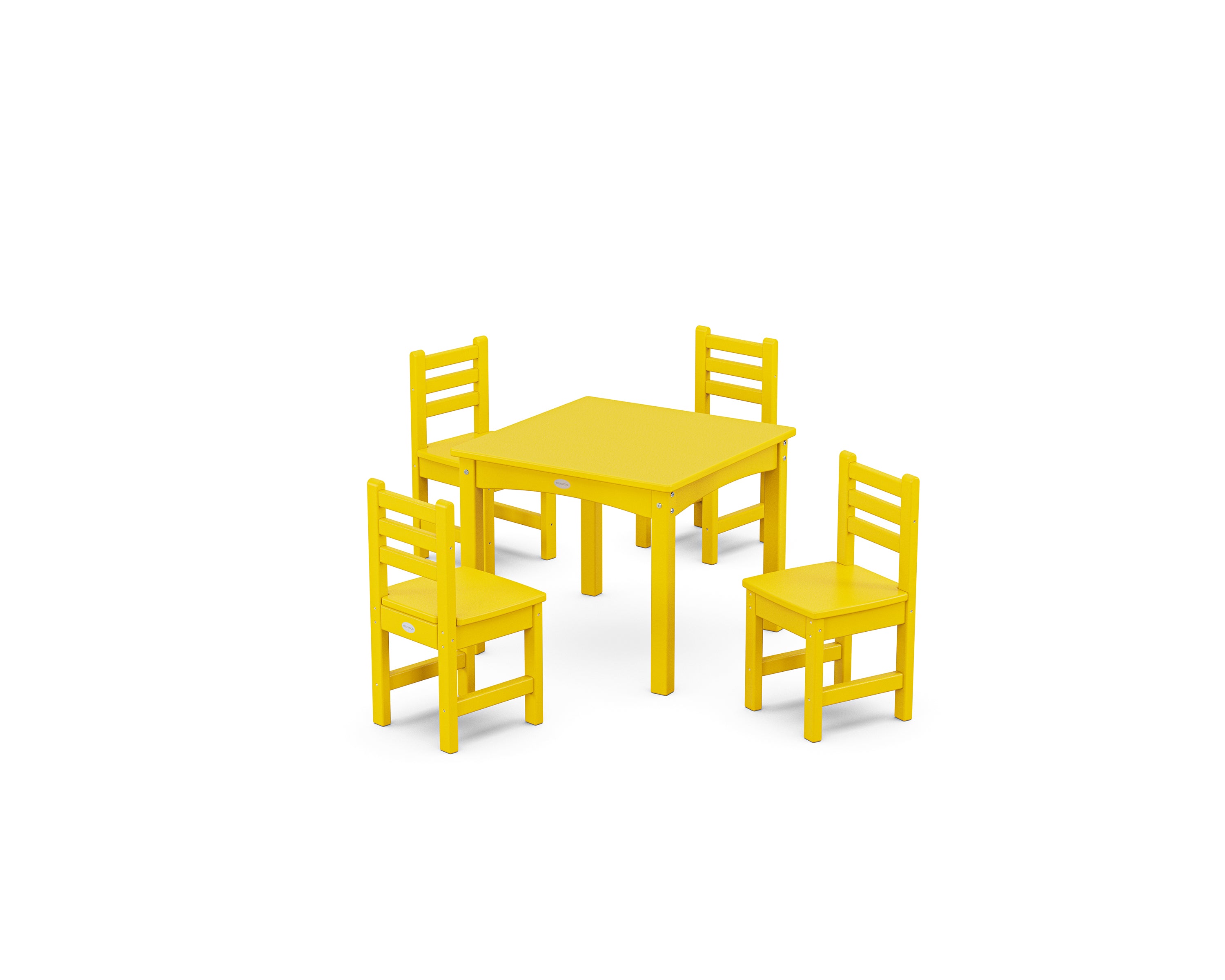 POLYWOOD® Lakeside Toddler 5-Piece Dining Set in Lemon