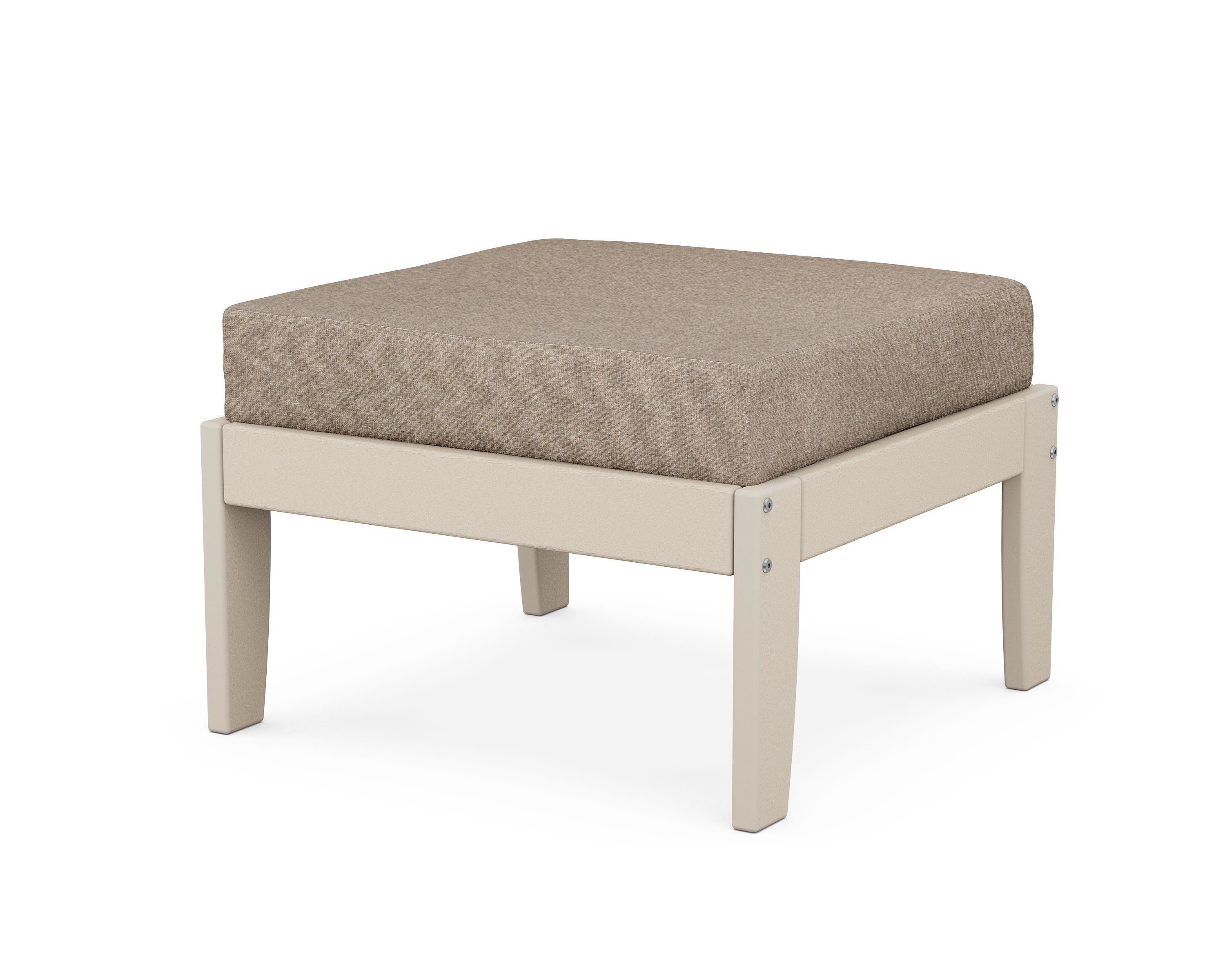 Unbranded Modular Ottoman - Classic in Sand / Spiced Burlap