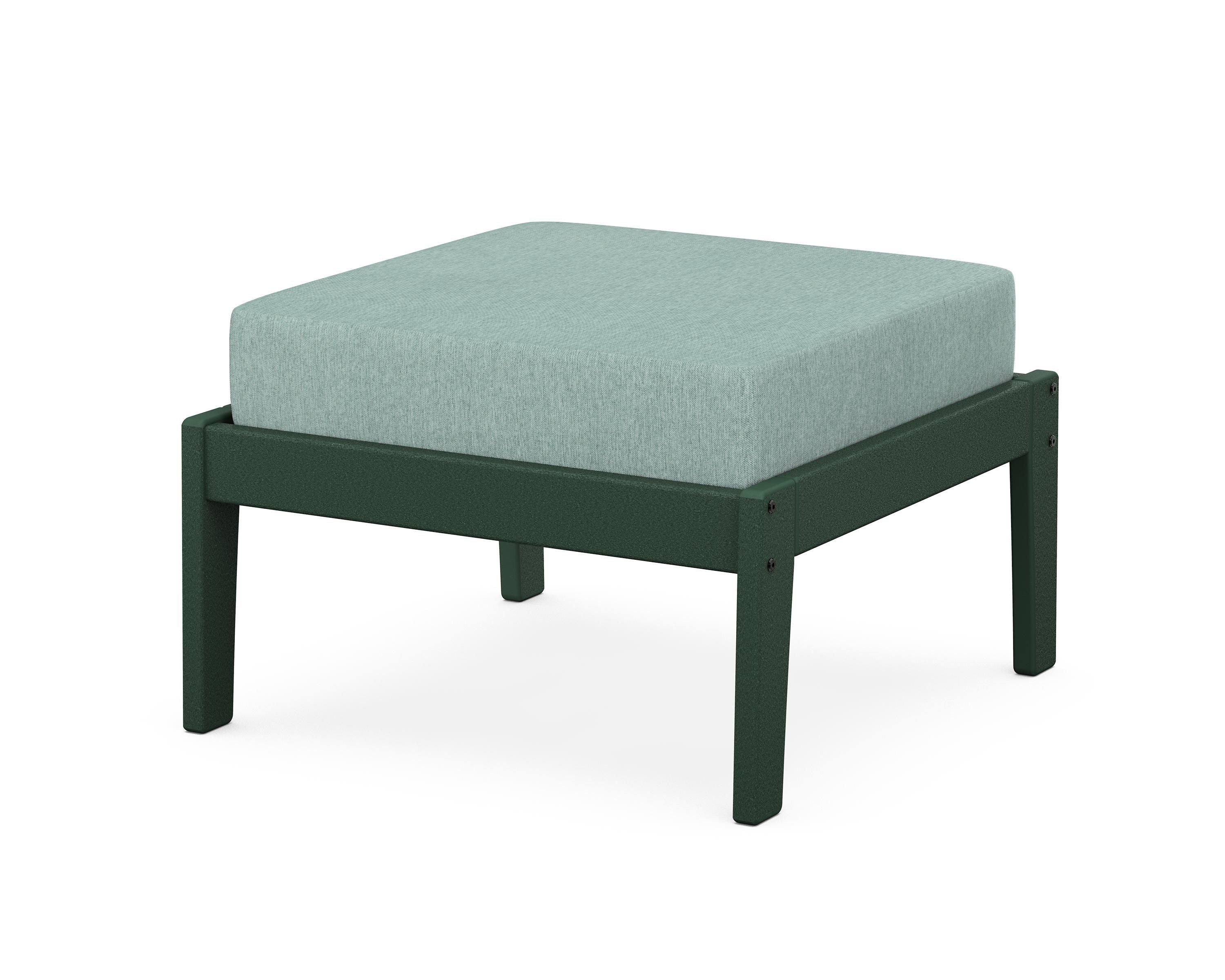 Unbranded Deep Seating Ottoman in Green / Glacier Spa
