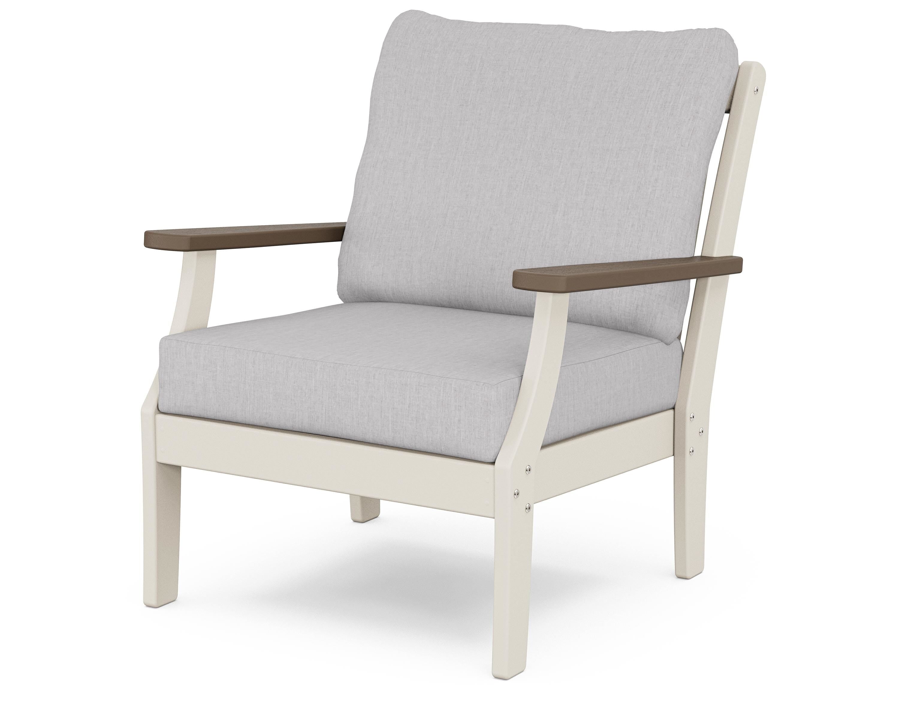 POLYWOOD® Braxton Deep Seating Chair in Sand / Kona / Granite