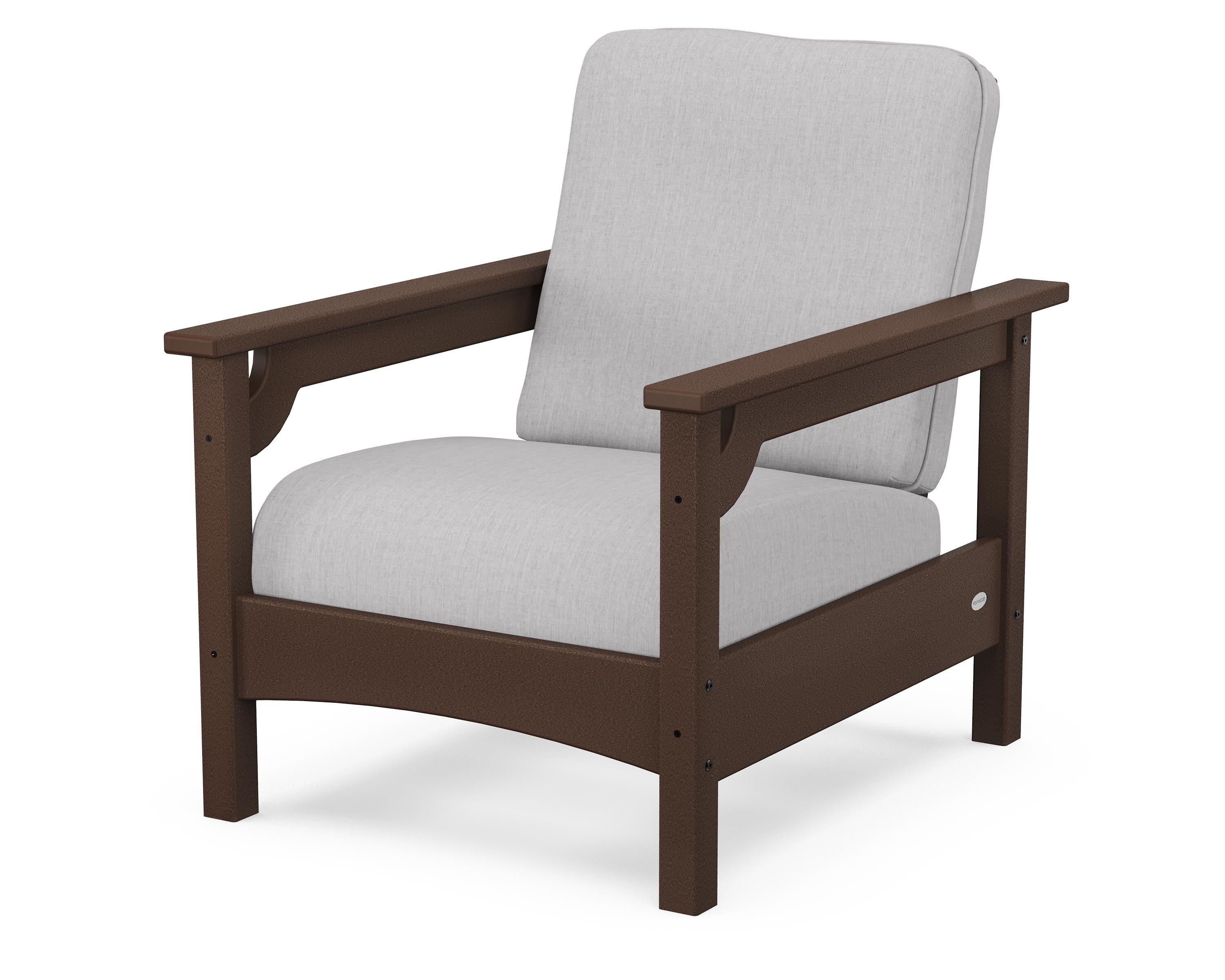 POLYWOOD® Club Chair in Mahogany / Granite