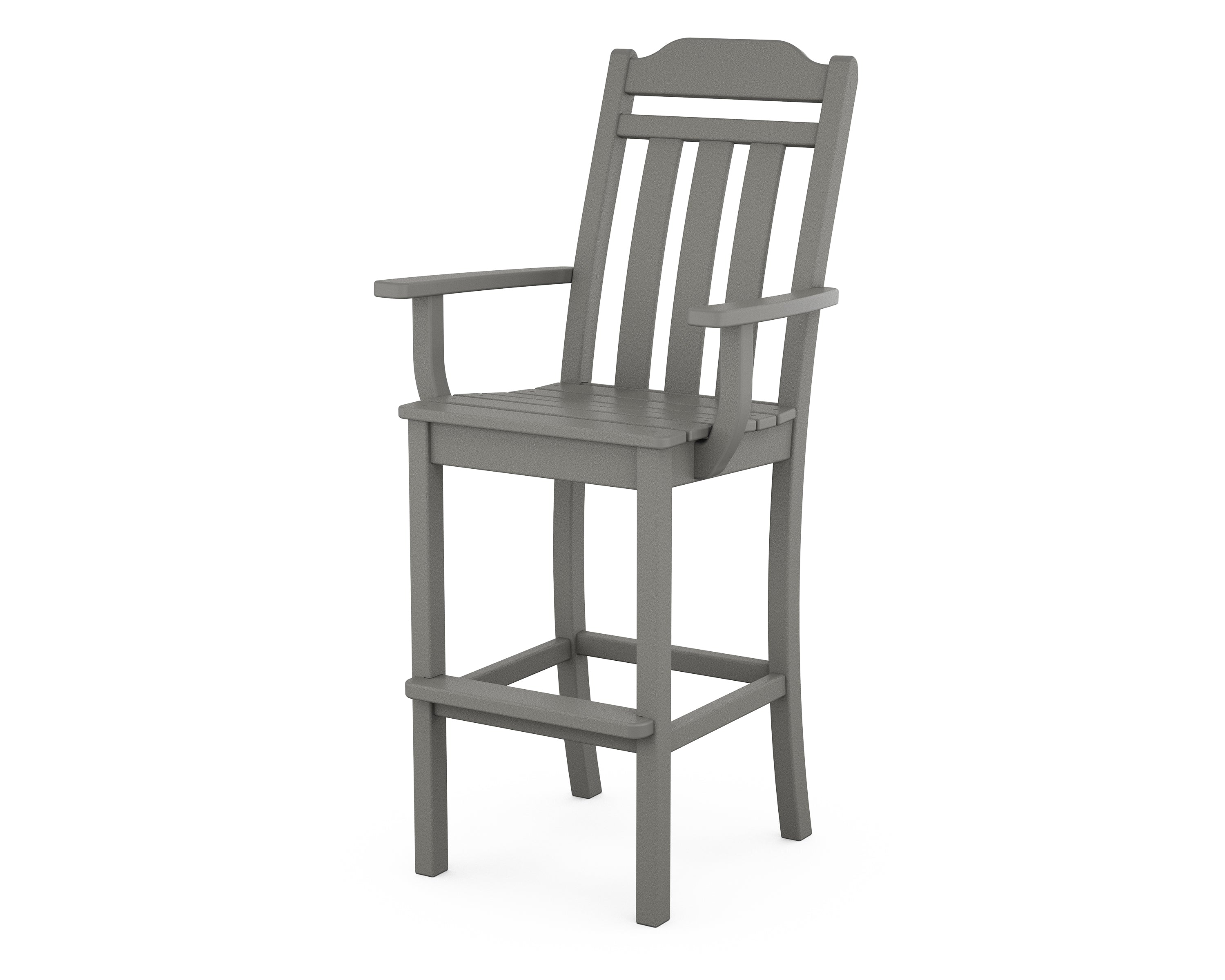 Country Living Cottage Bar Arm Chair in Slate Grey