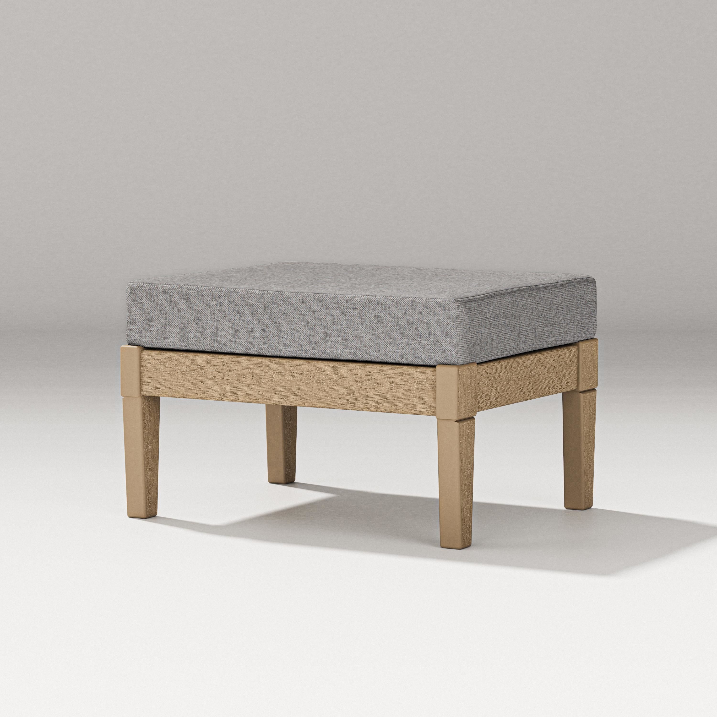 PW Designer Series Estate Lounge Ottoman in Vintage Sahara / Grey Mist