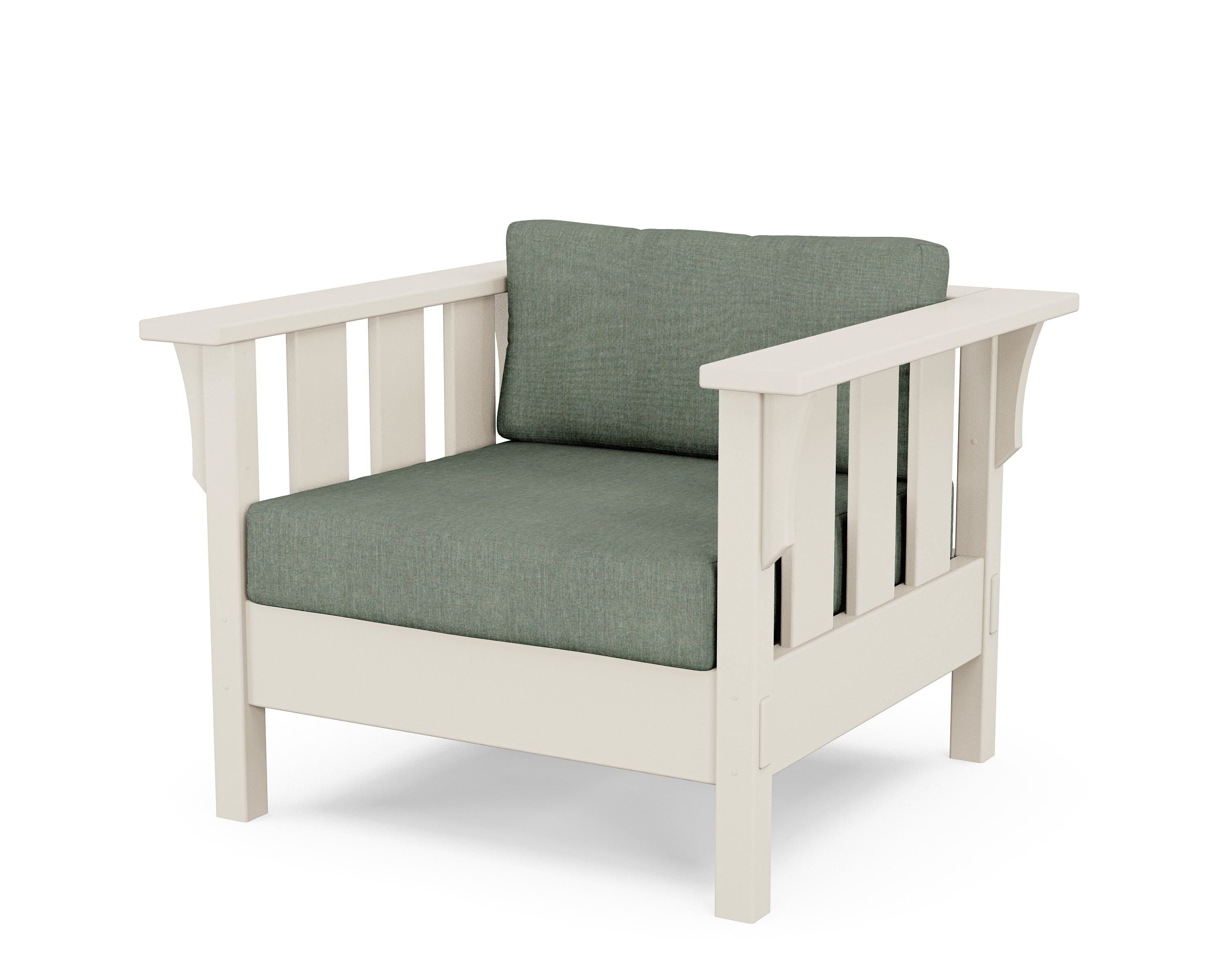 Martha Stewart by POLYWOOD® Acadia Deep Seating Chair in Sand / Cast Sage