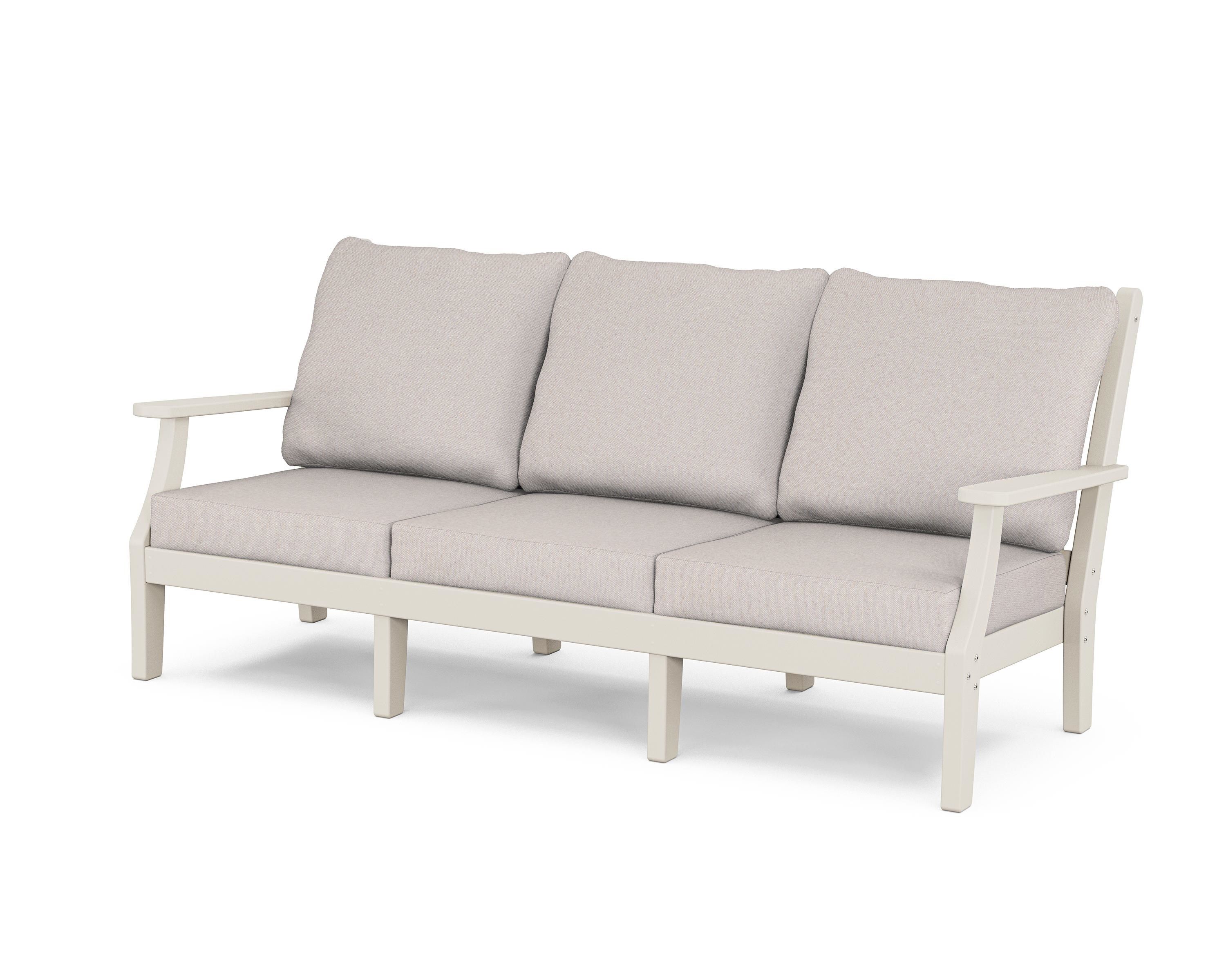 Country Living Wovendale Deep Seating Sofa in Sand / Dune Burlap
