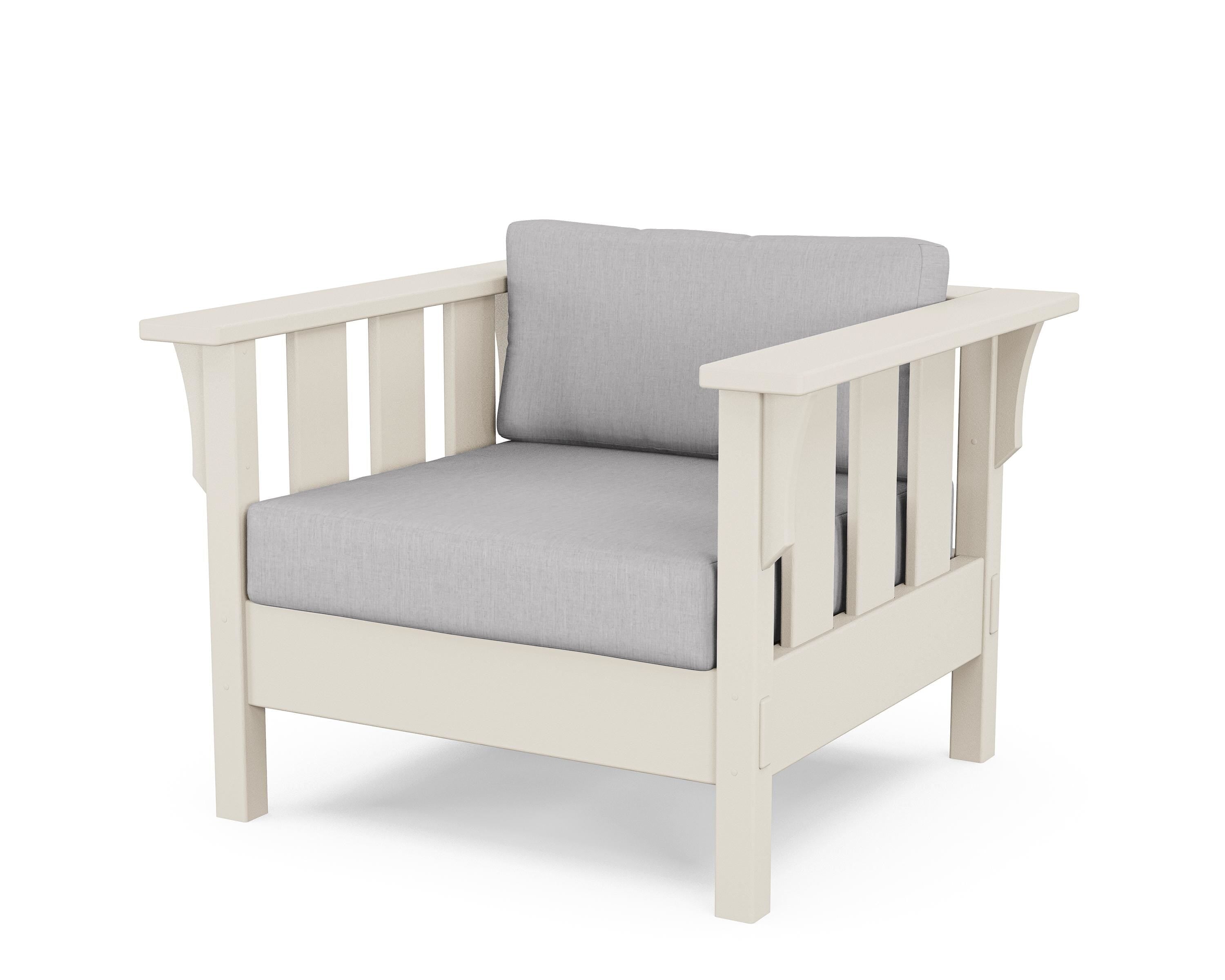 Martha Stewart by POLYWOOD® Acadia Deep Seating Chair in Sand / Granite