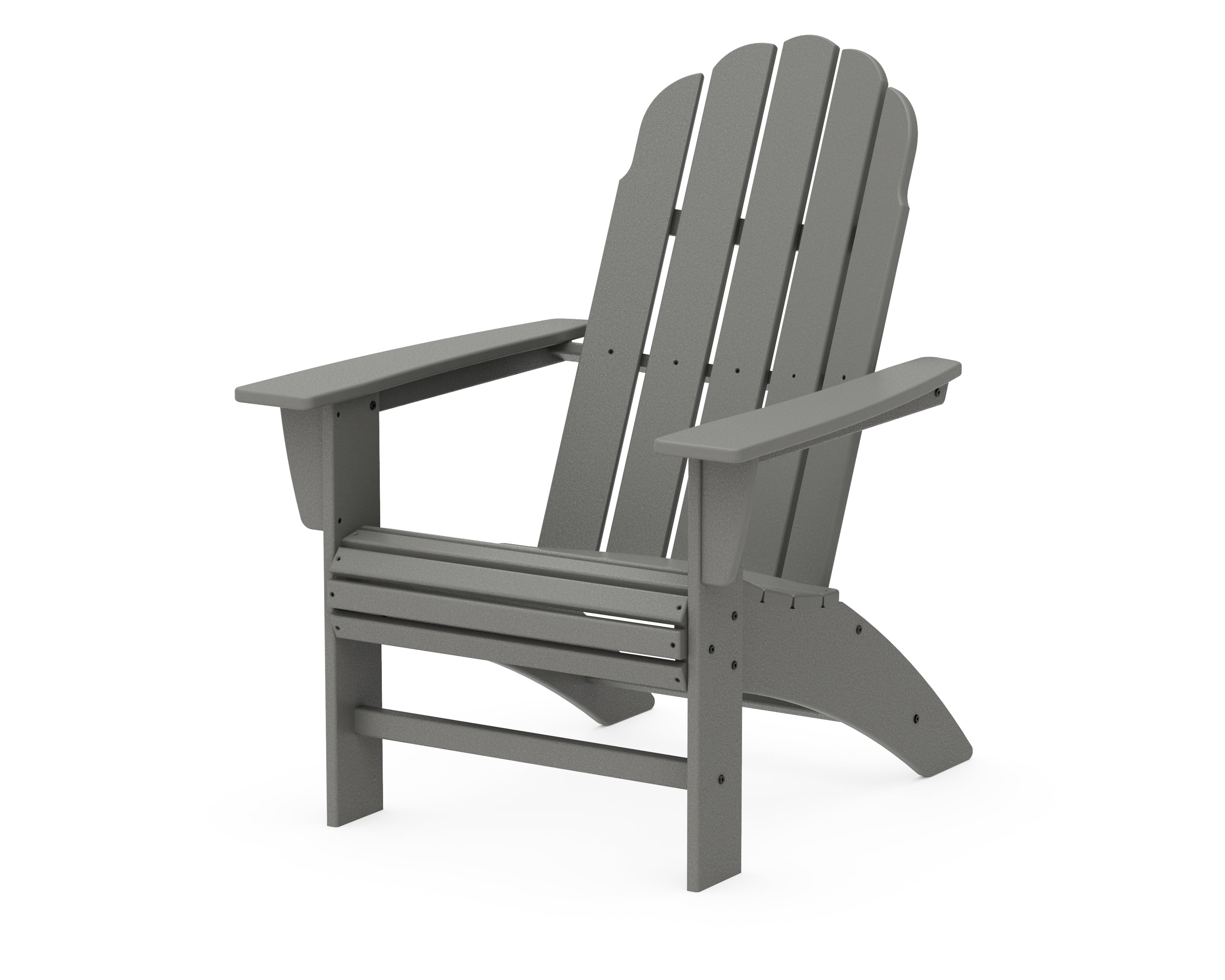 POLYWOOD® Vineyard Curveback Adirondack Chair in Slate Grey