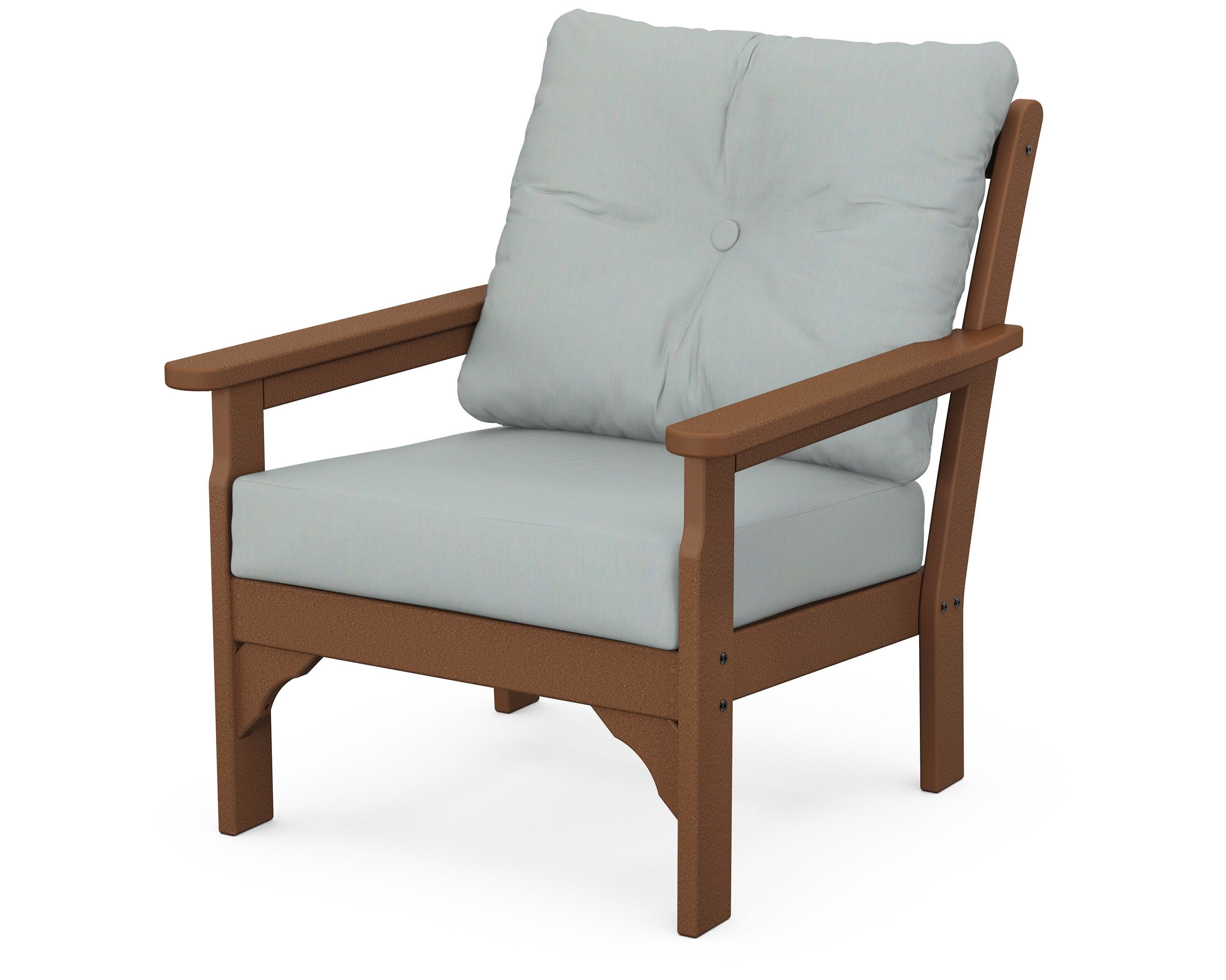 POLYWOOD® Vineyard Deep Seating Chair in Teak / Spa