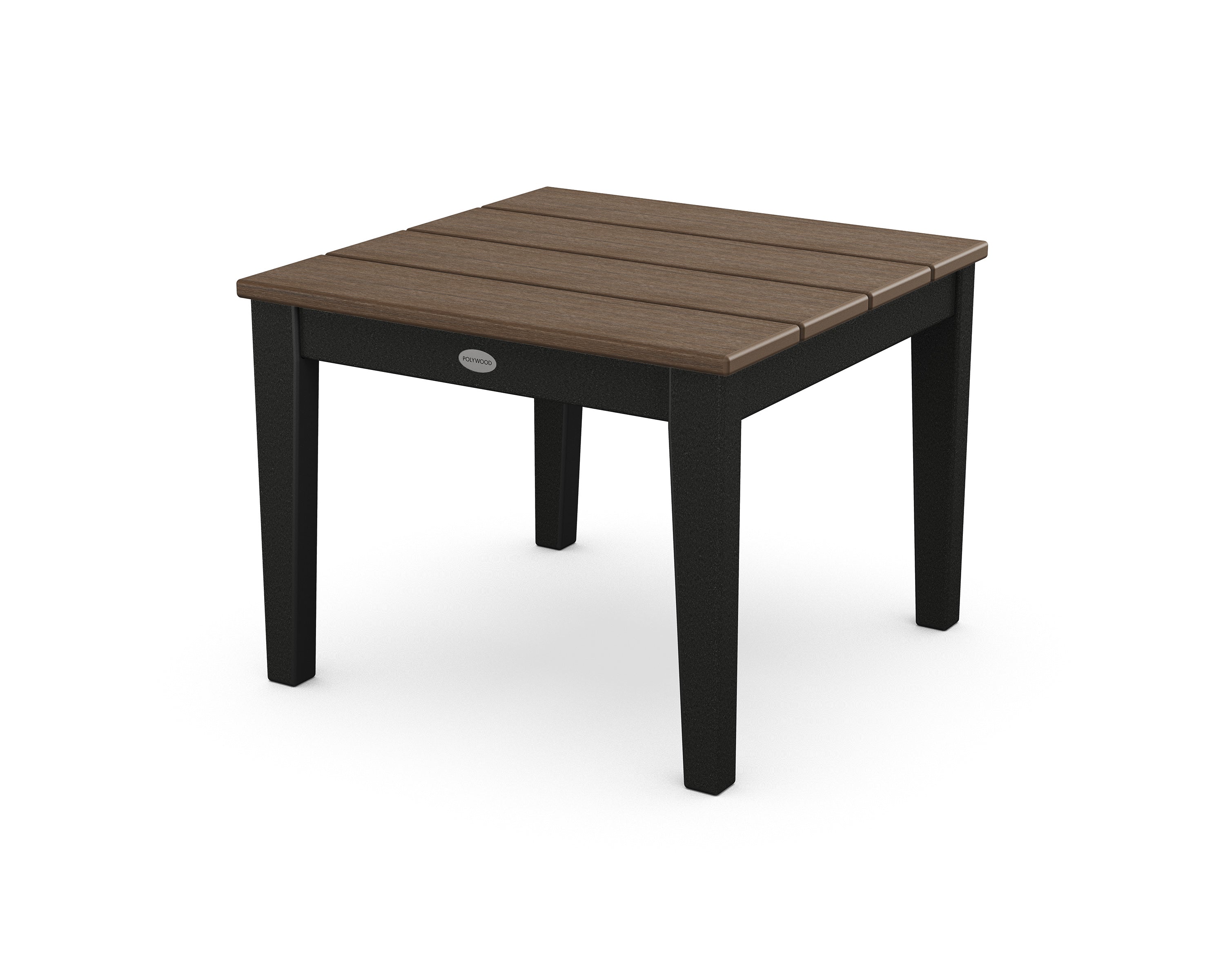 POLYWOOD® Newport 22" End Table in Black / Kona