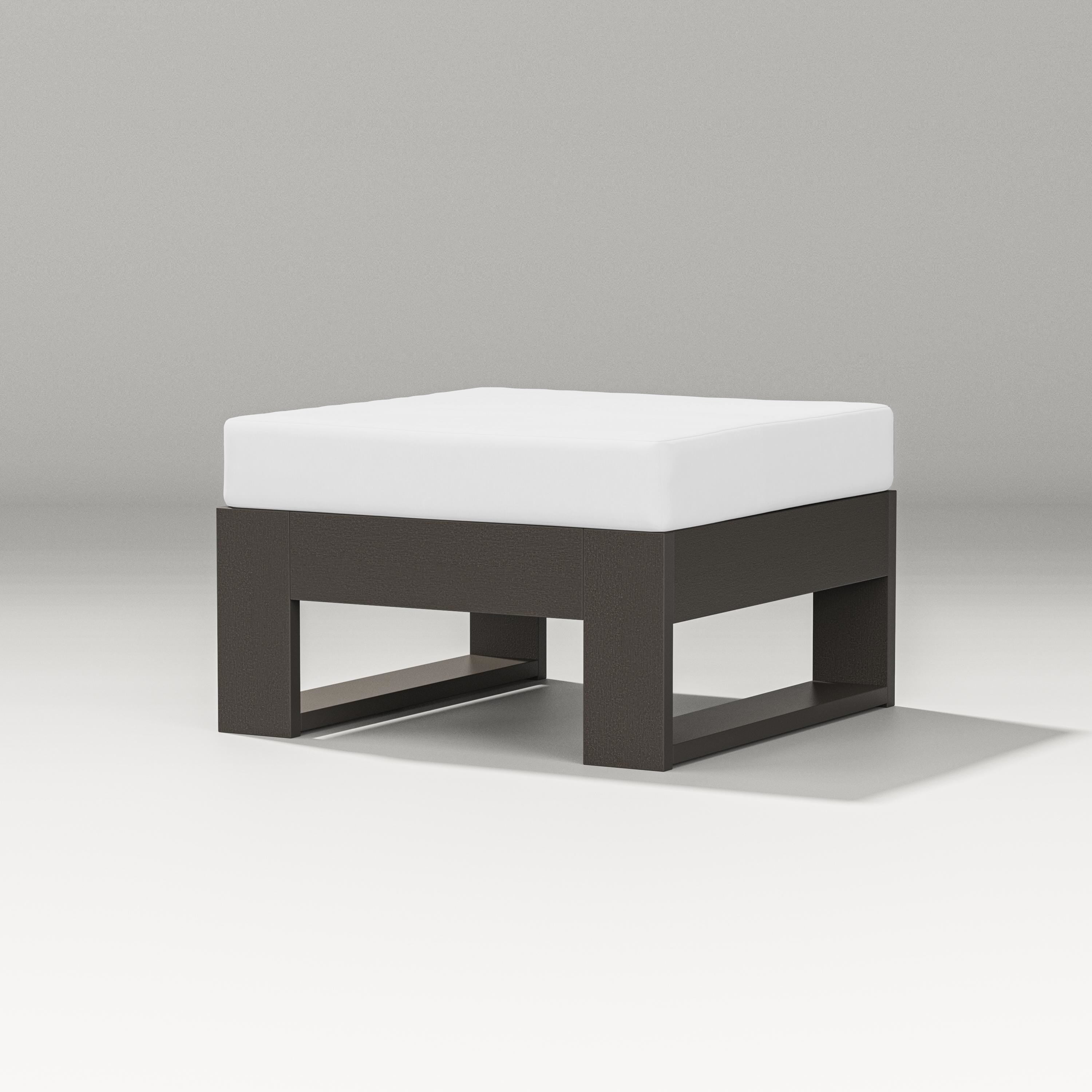 PW Designer Series Latitude Lounge Ottoman in Vintage Coffee / Natural