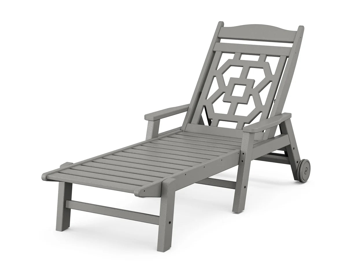 Chinoiserie Chaise Lounge