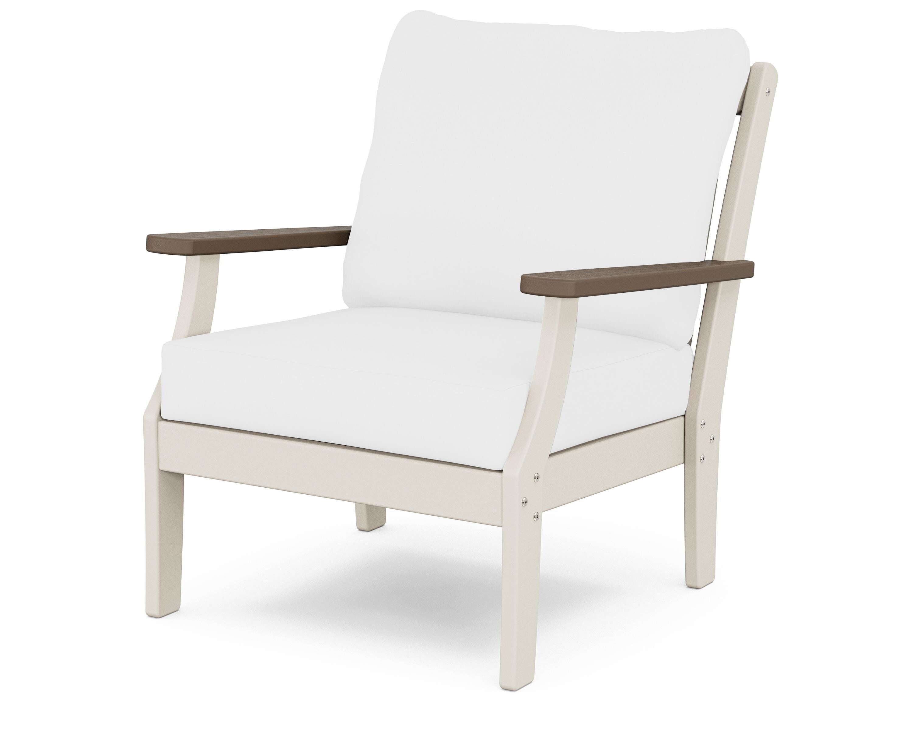 POLYWOOD® Braxton Deep Seating Chair in Sand / Kona / Natural