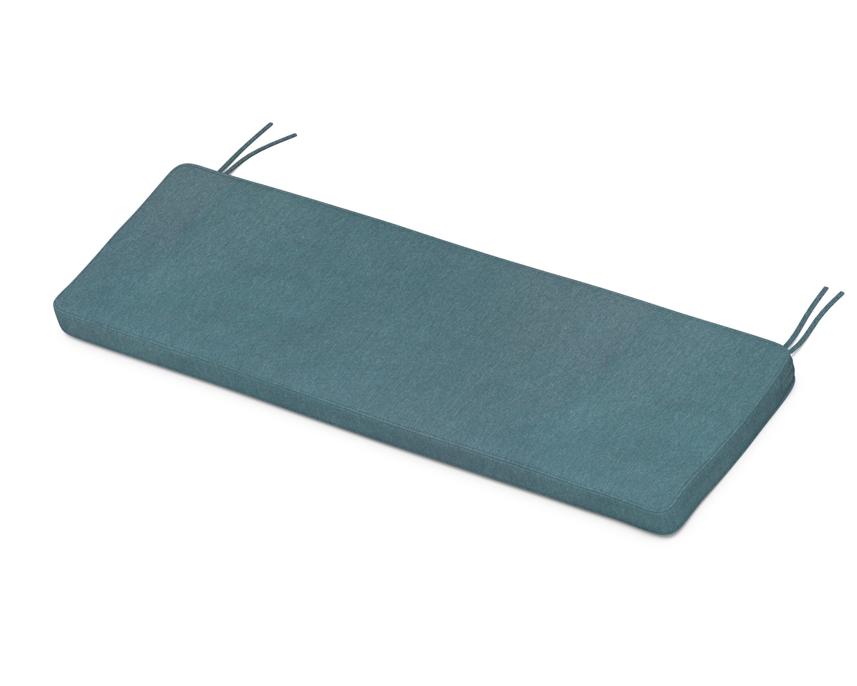 Martha Stewart by POLYWOOD® Chinoiserie Bench Seat Cushion in Ocean Teal