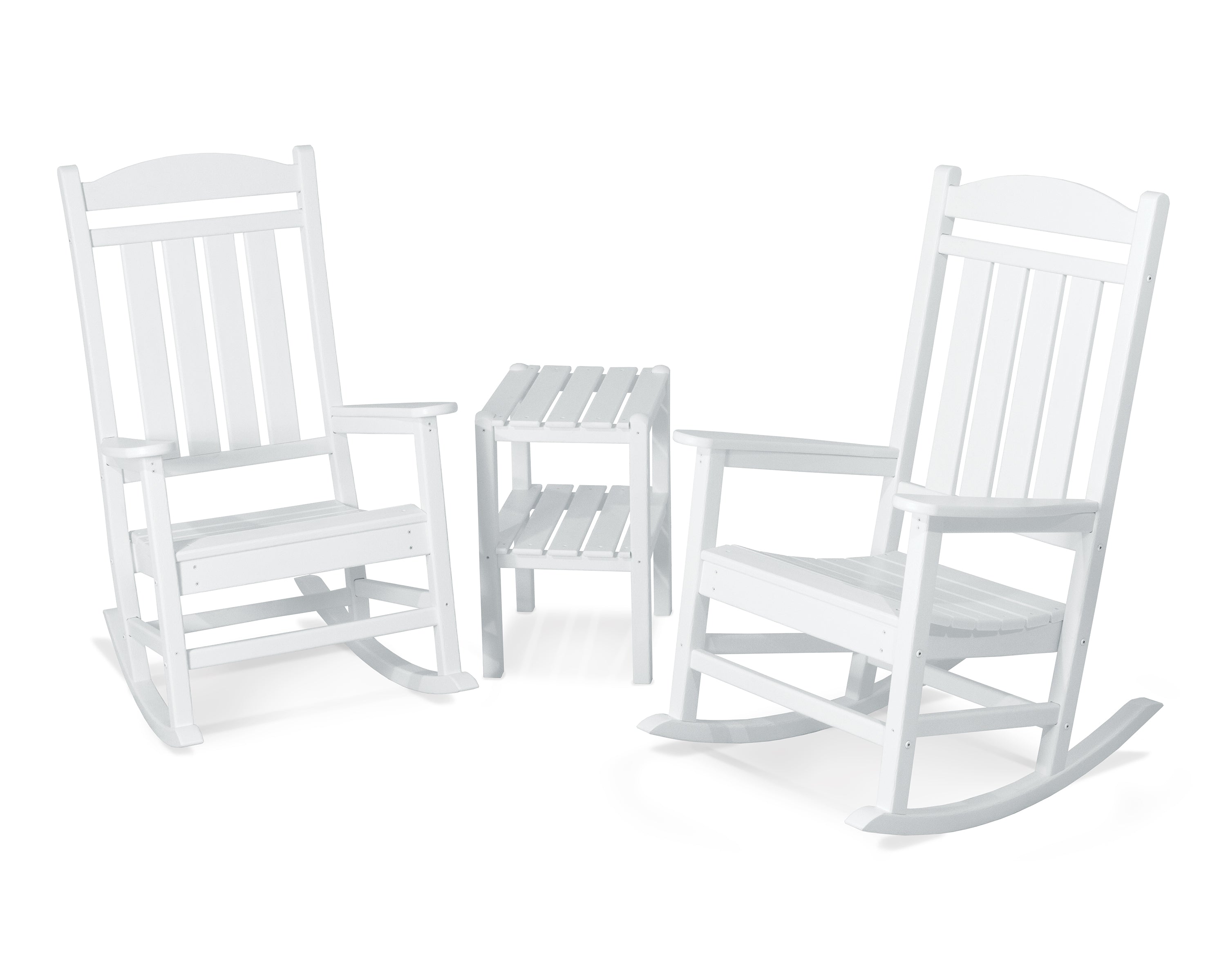 POLYWOOD® Presidential 3-Piece Rocker Set in White