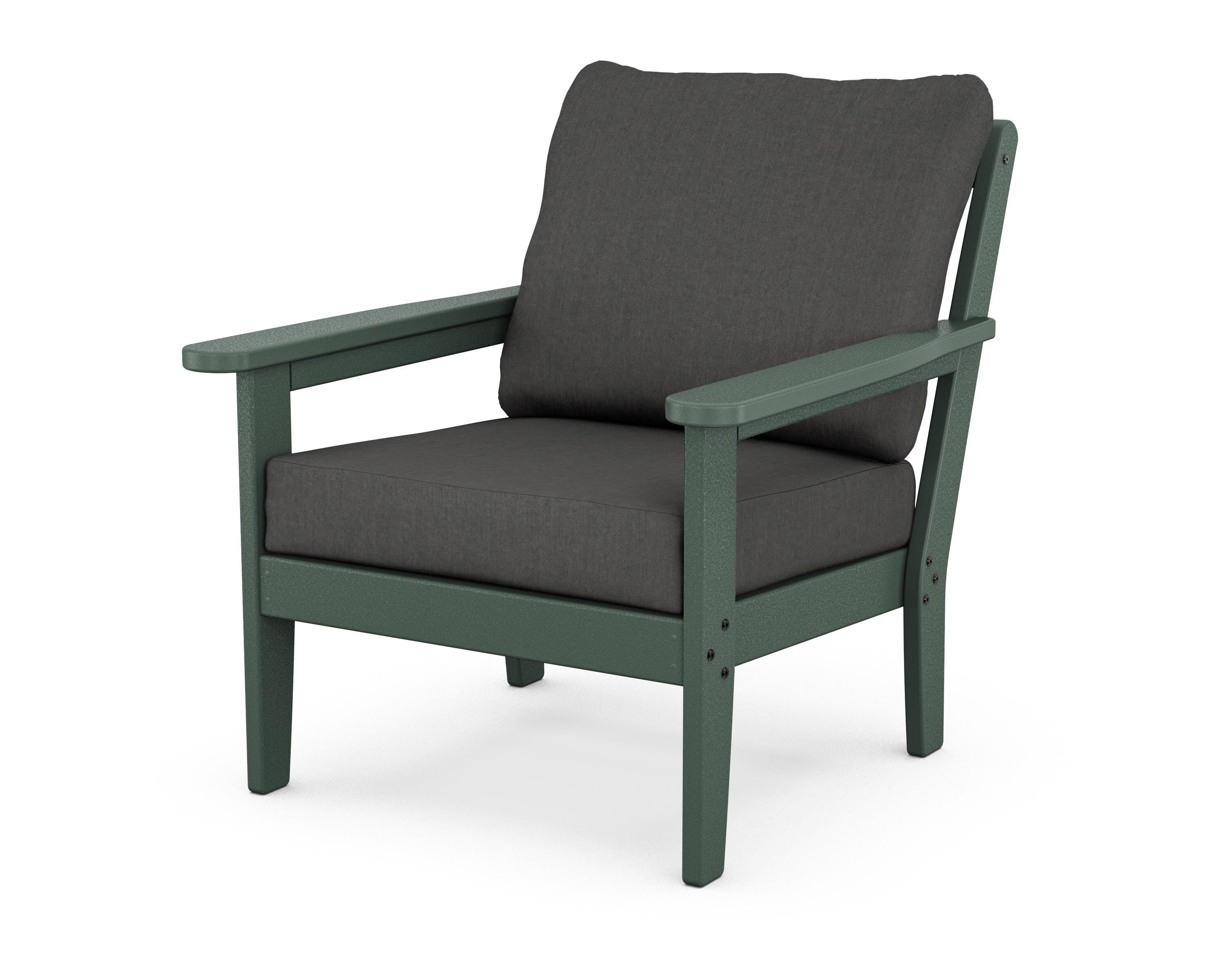 Country Living Cottage Deep Seating Chair in Green / Spectrum Carbon