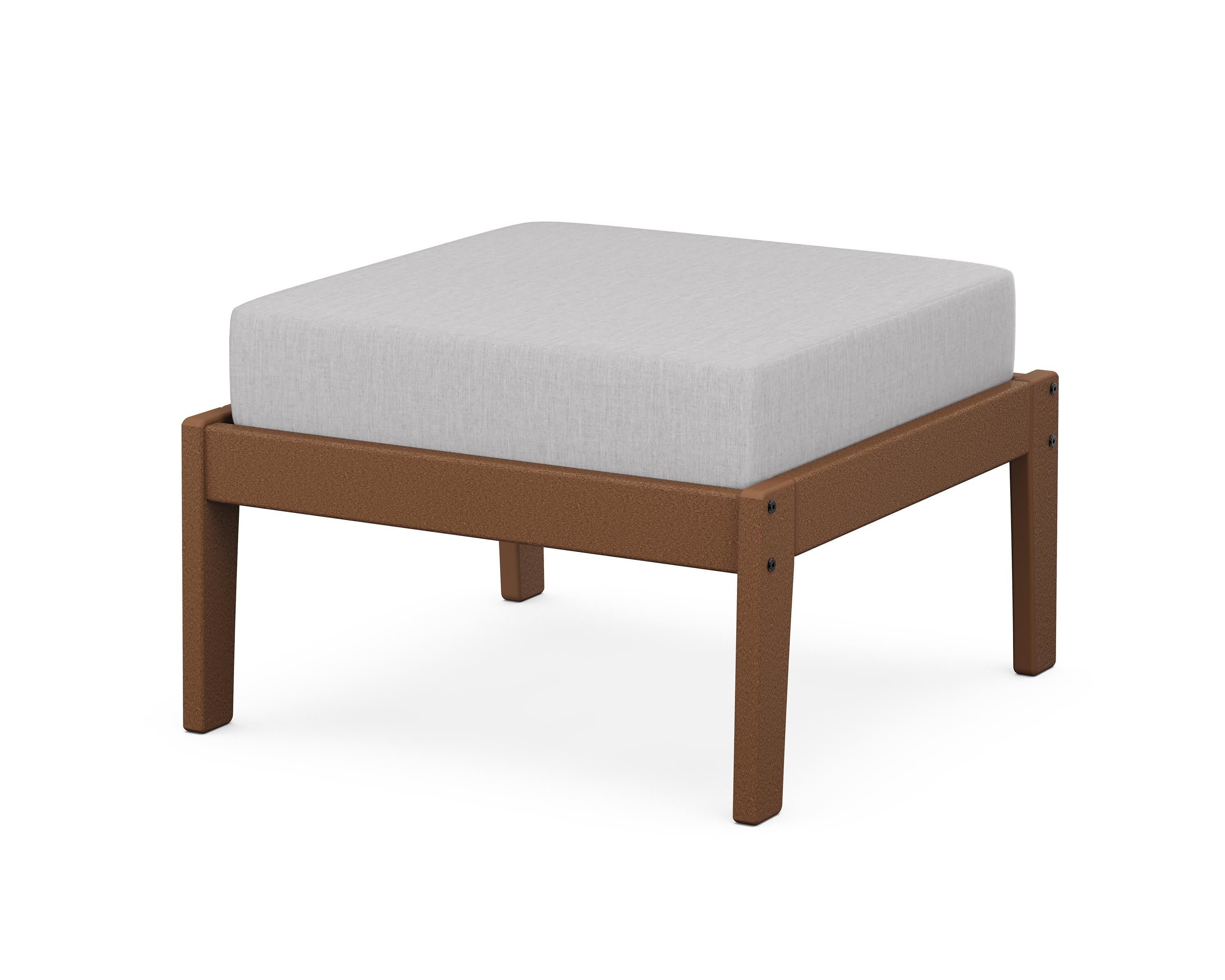 Unbranded Deep Seating Ottoman in Teak / Granite
