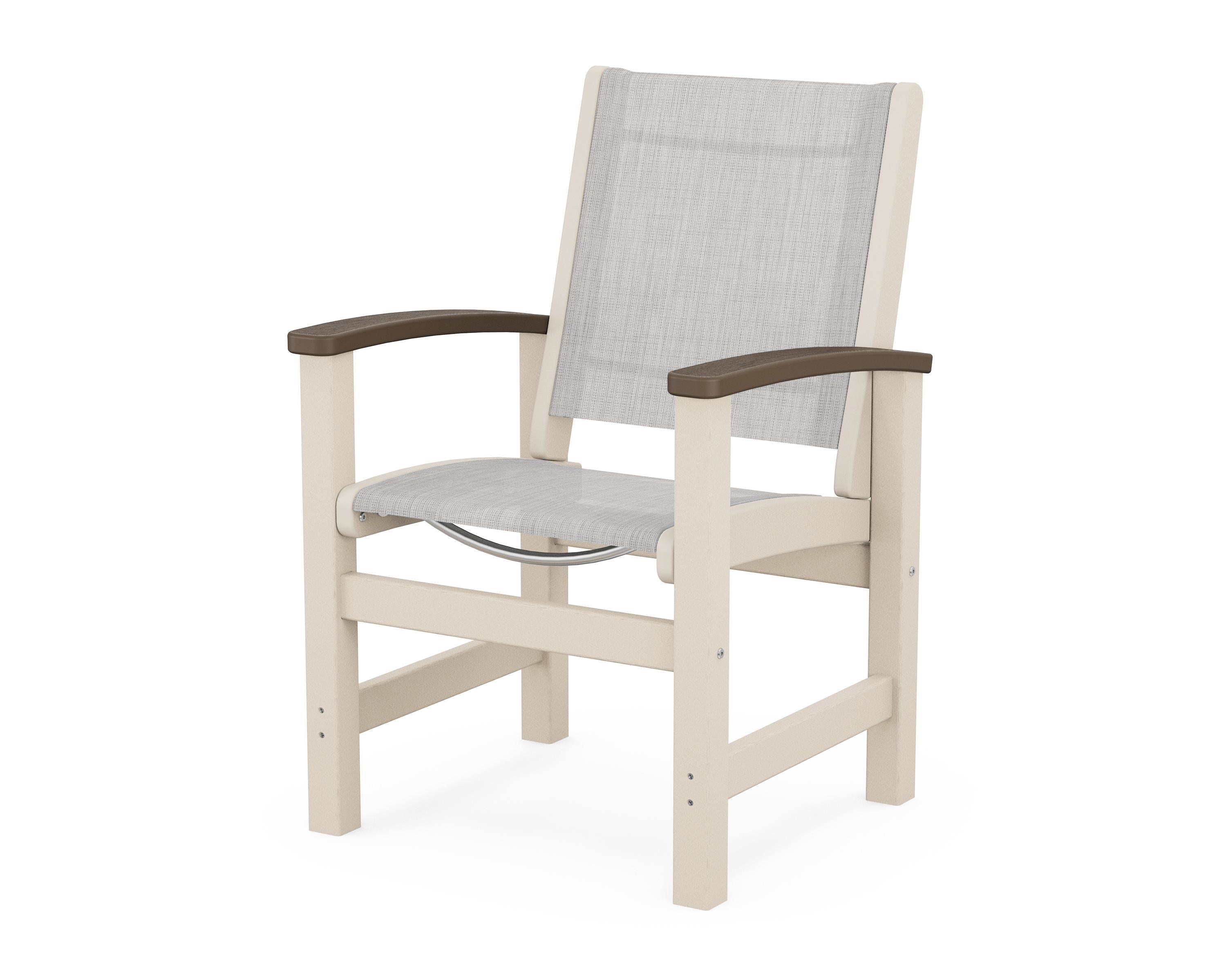 POLYWOOD® Coastal Dining Chair in Sand / Kona / Parchment Sling