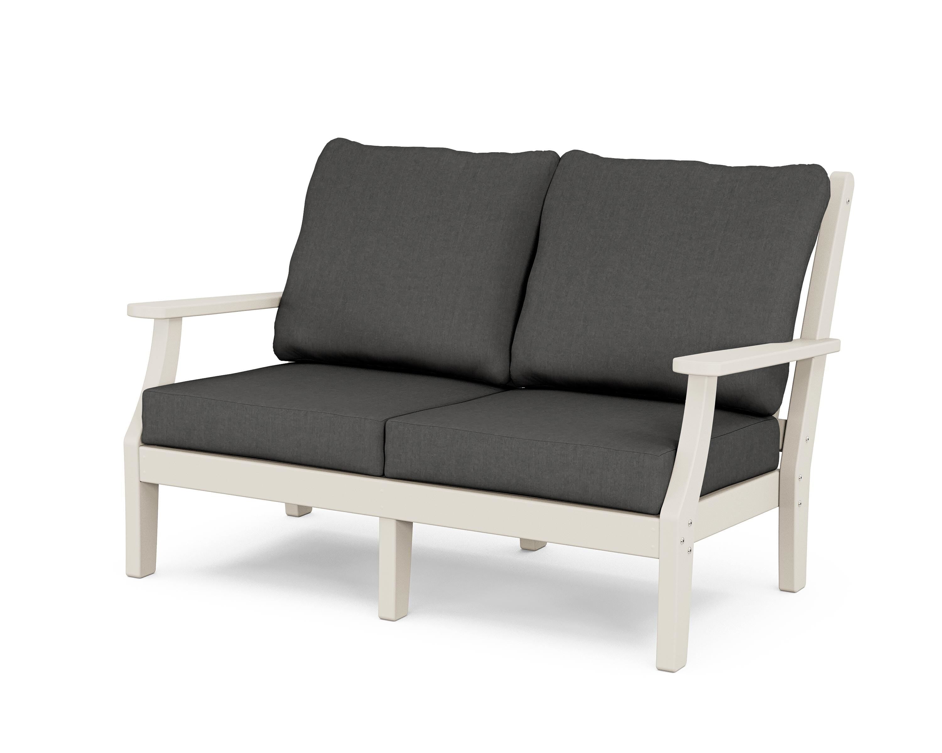 Country Living Wovendale Deep Seating Loveseat in Sand / Spectrum Carbon