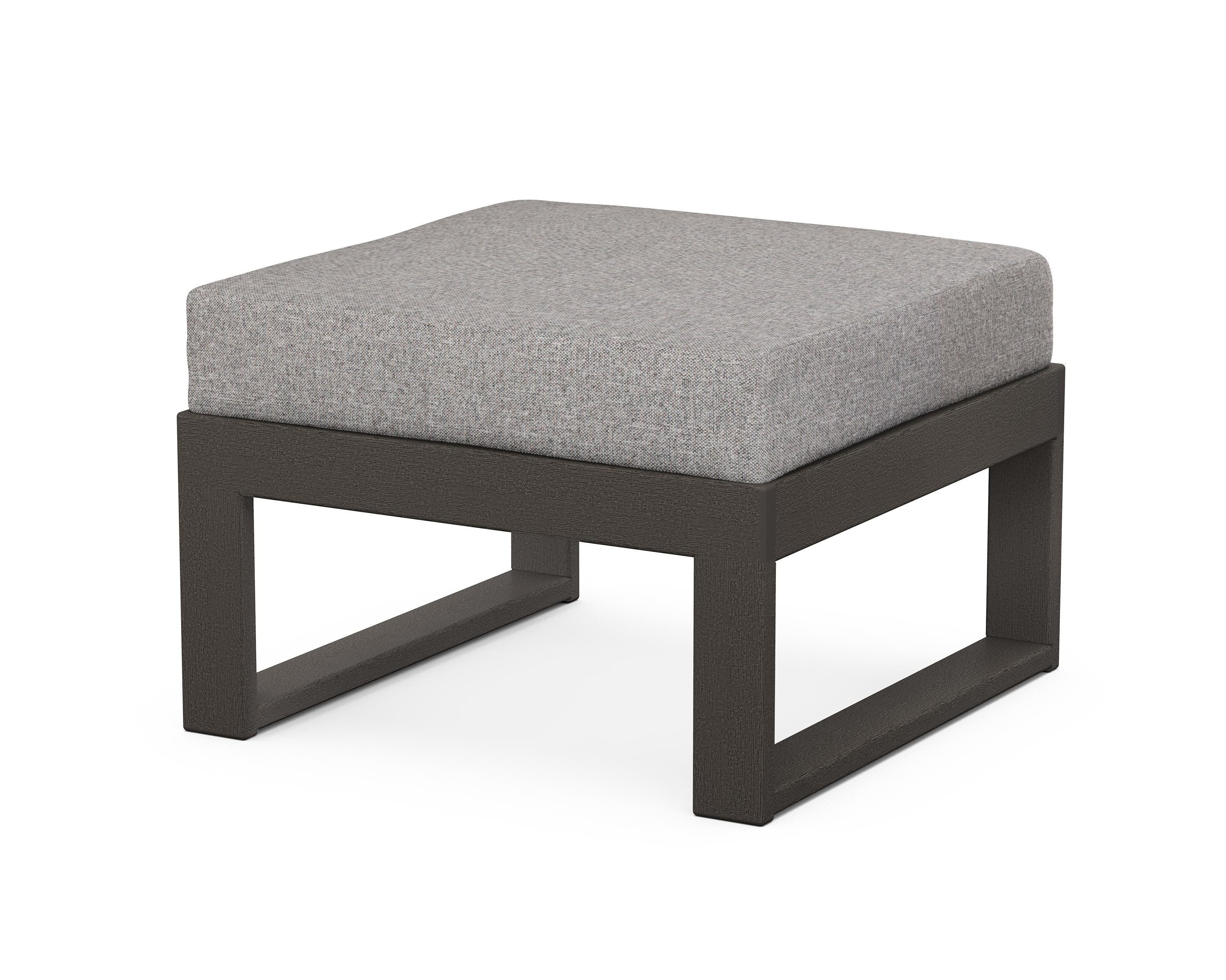 Unbranded Modular Ottoman - Modern in Vintage Coffee / Grey Mist