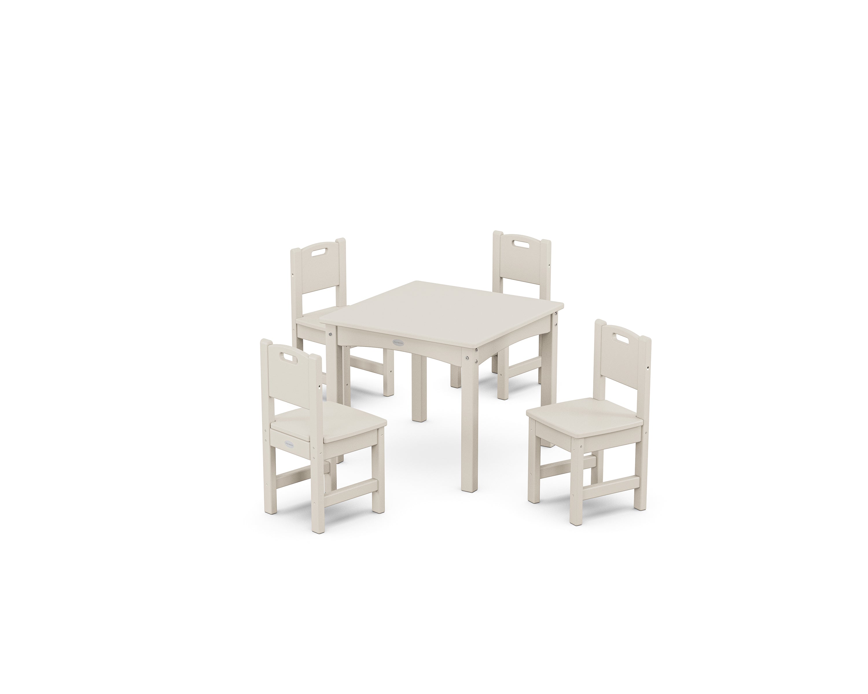 POLYWOOD® Toddler 5-Piece Dining Set in Sand