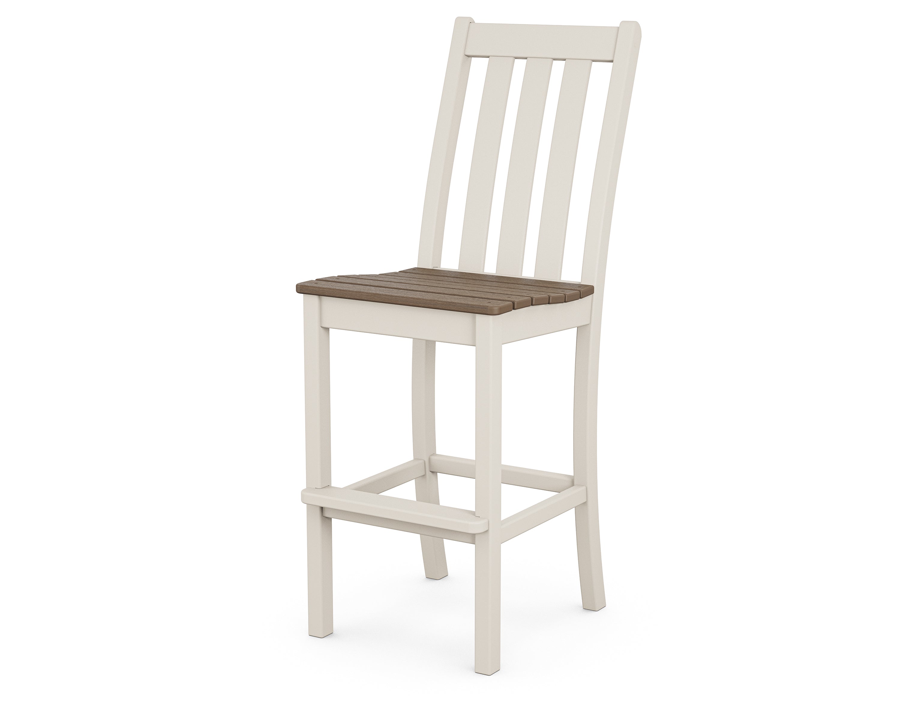 POLYWOOD® Vineyard Bar Side Chair in Sand / Kona