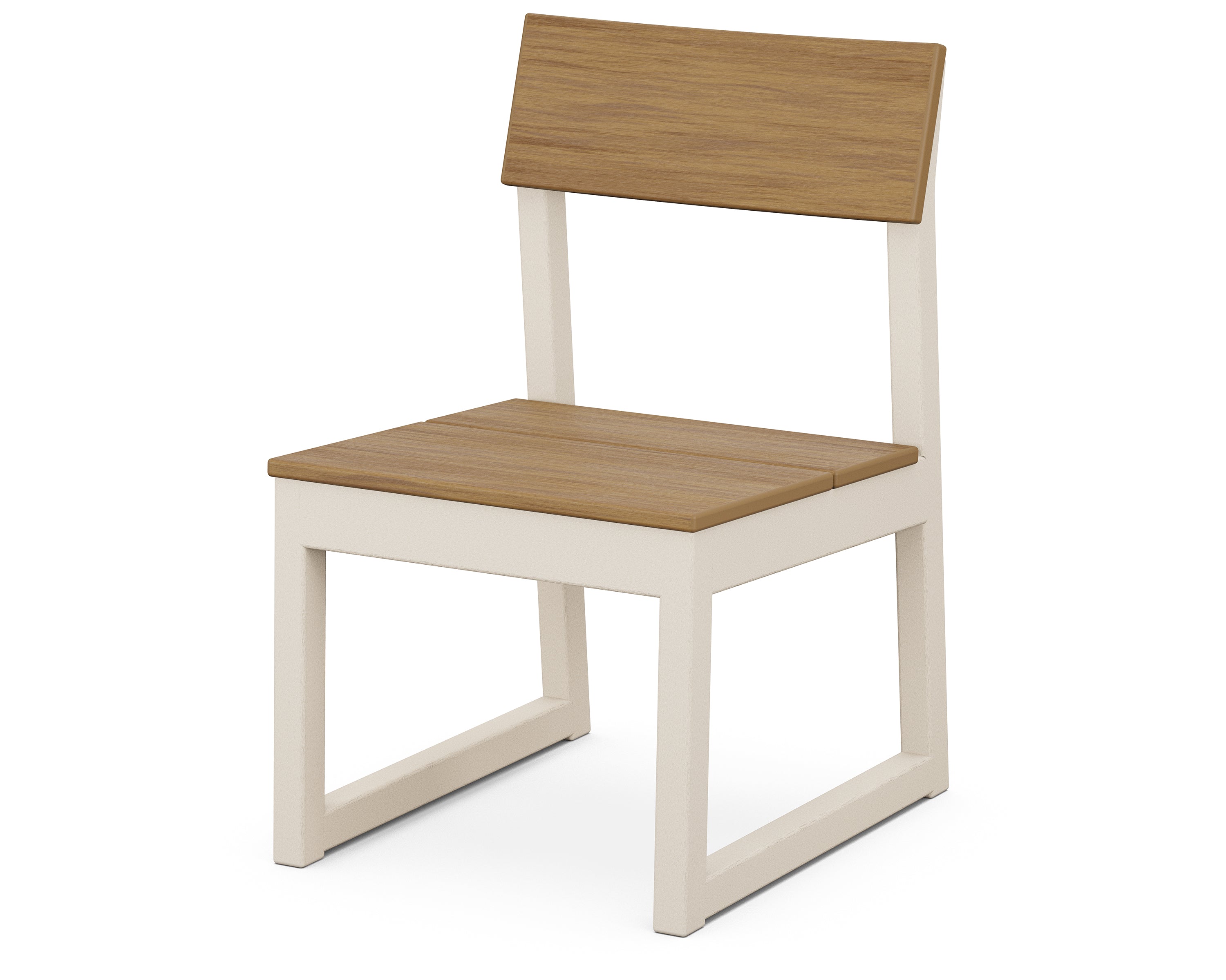 POLYWOOD® EDGE Dining Side Chair in Sand / Natural