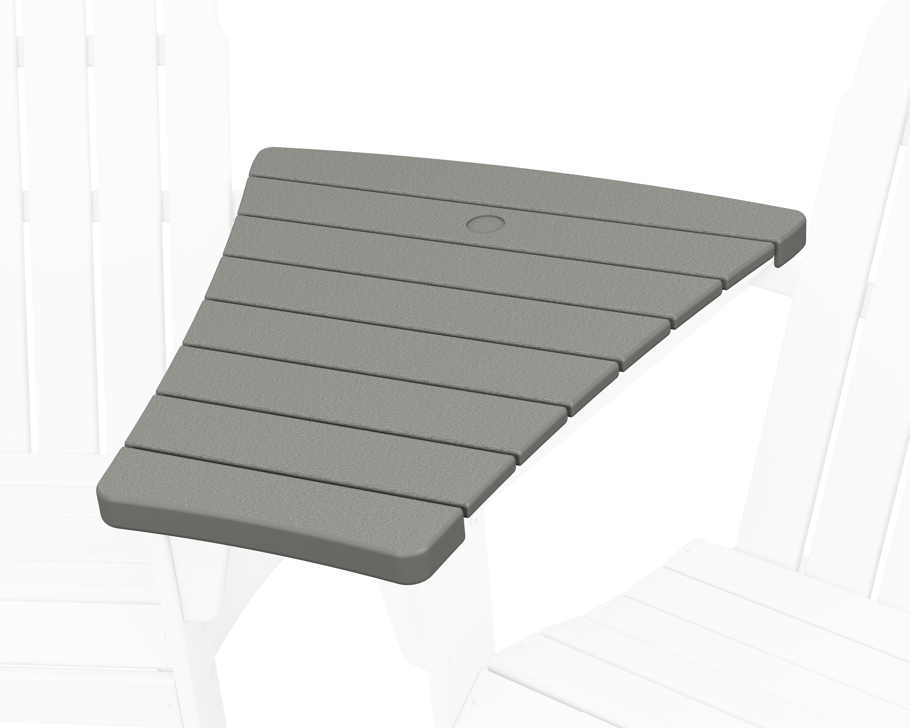 POLYWOOD® 400 Series Angled Adirondack Connecting Table in Slate Grey