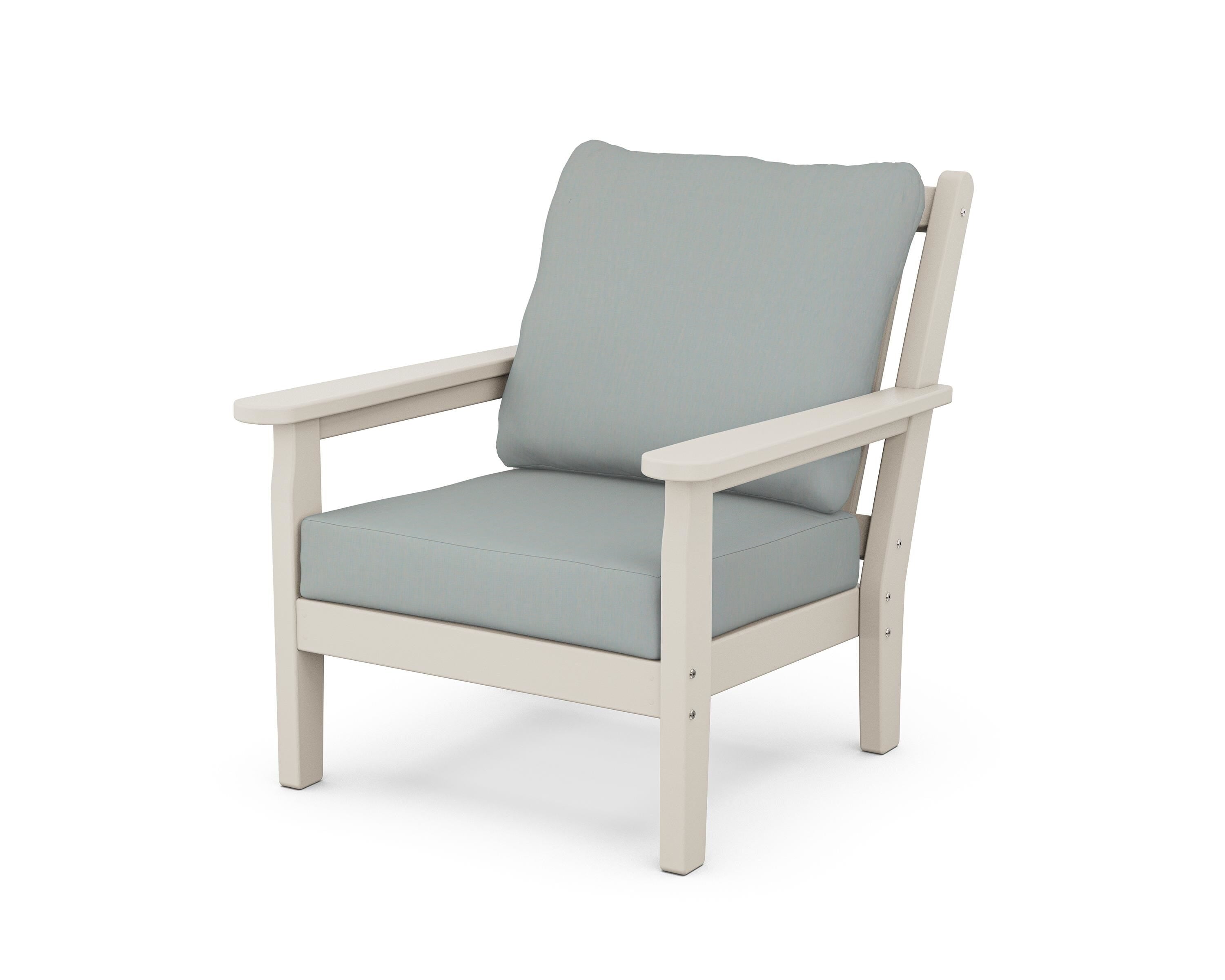 POLYWOOD® Chippendale Deep Seating Chair in Sand / Spa
