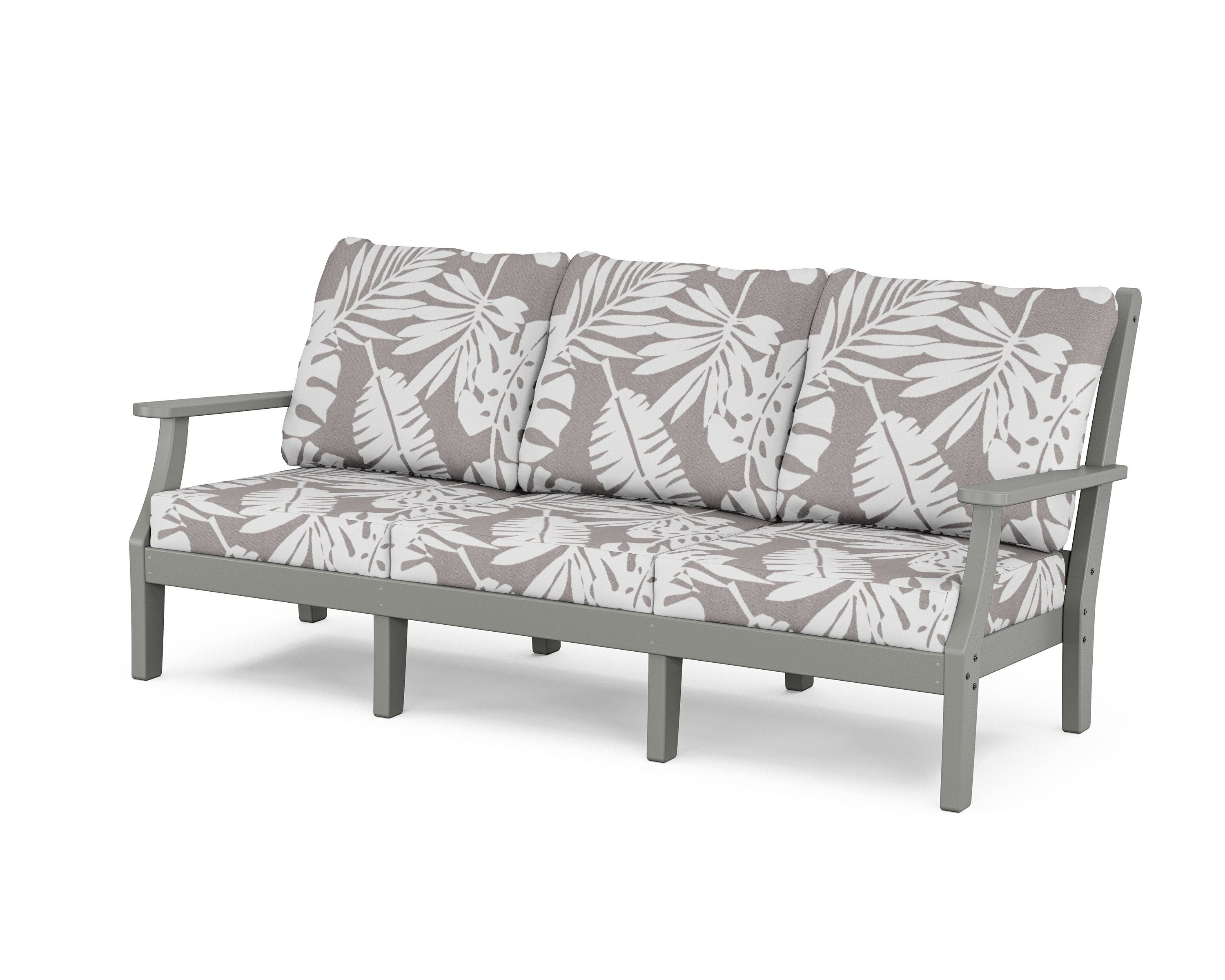 Country Living Wovendale Deep Seating Sofa in Slate Grey / Leaf Grey Mist