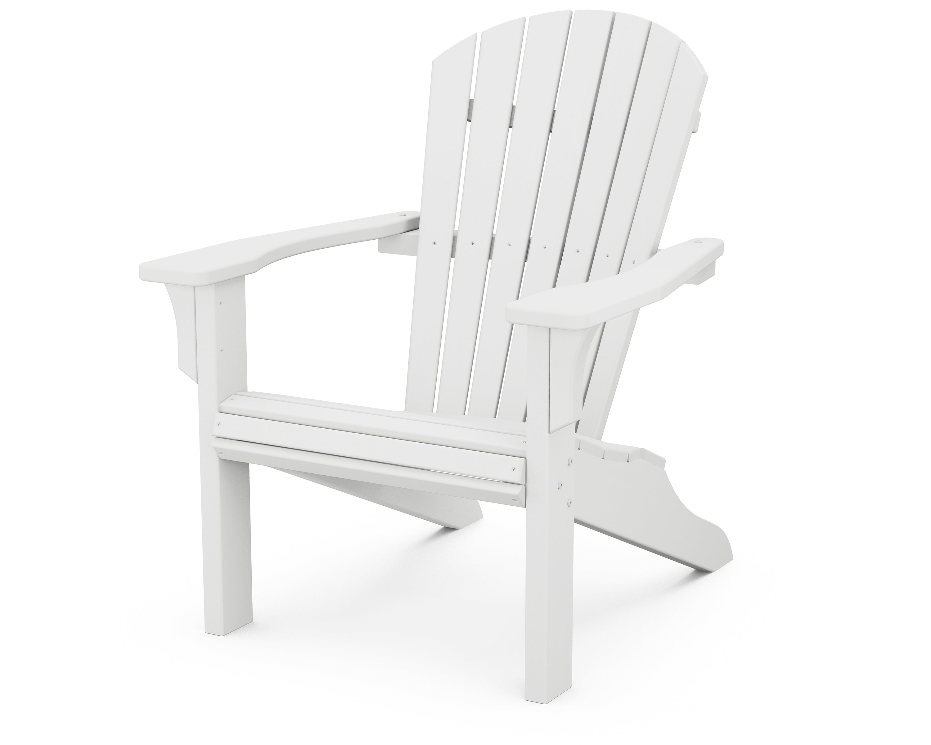 POLYWOOD® Seashell Adirondack in White