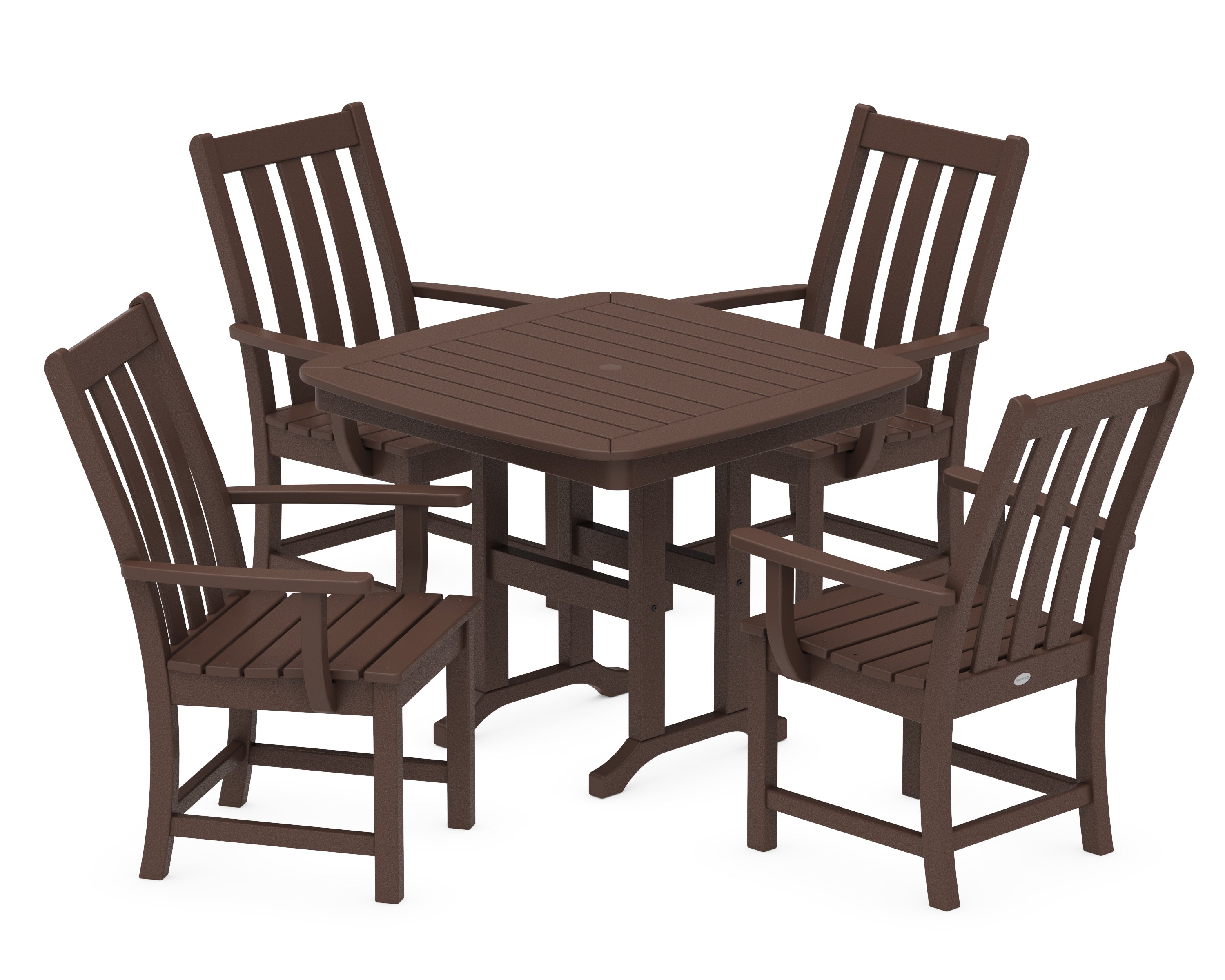 POLYWOOD® Vineyard 5-Piece Dining Set in Mahogany