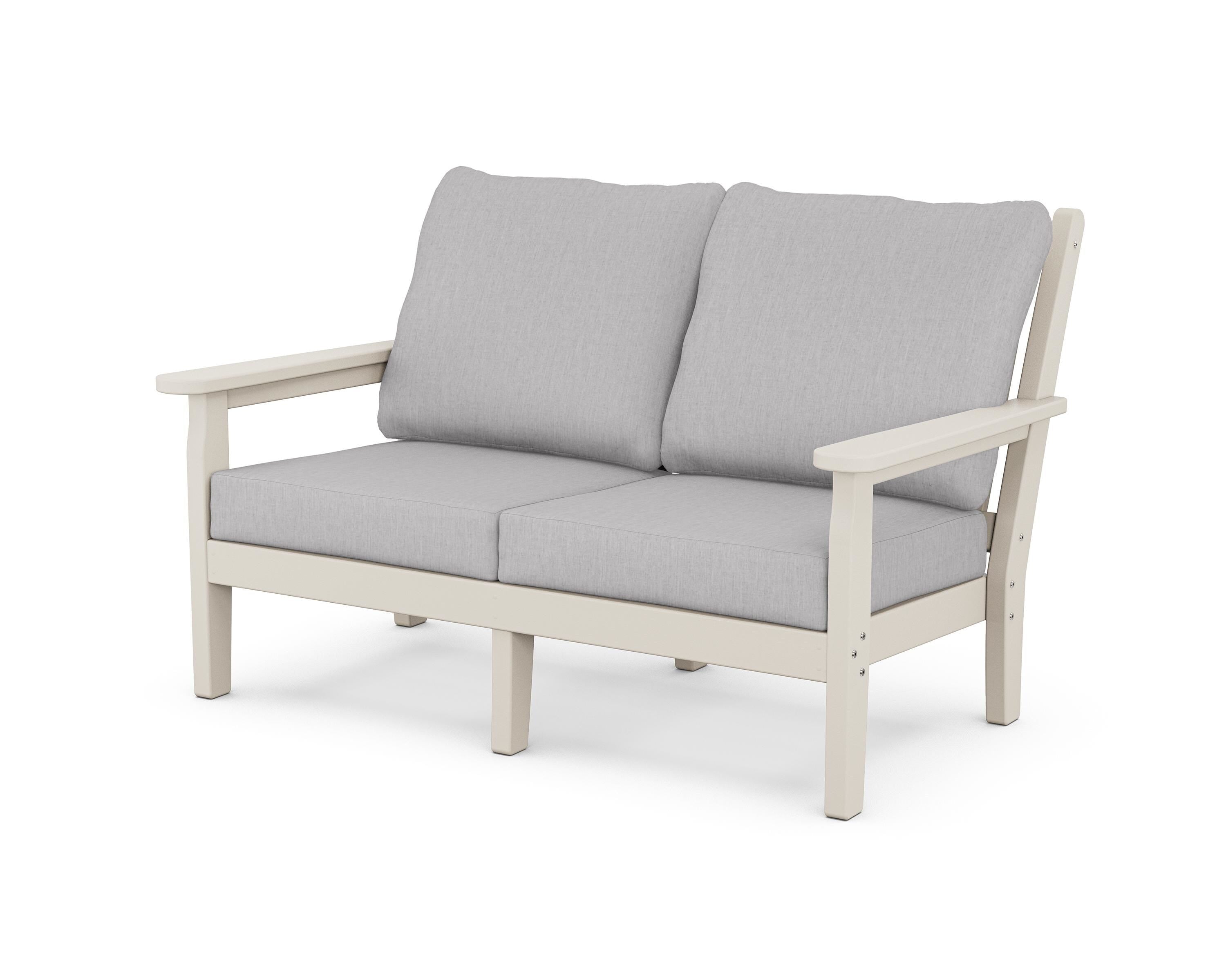POLYWOOD® Chippendale Deep Seating Loveseat in Sand / Granite